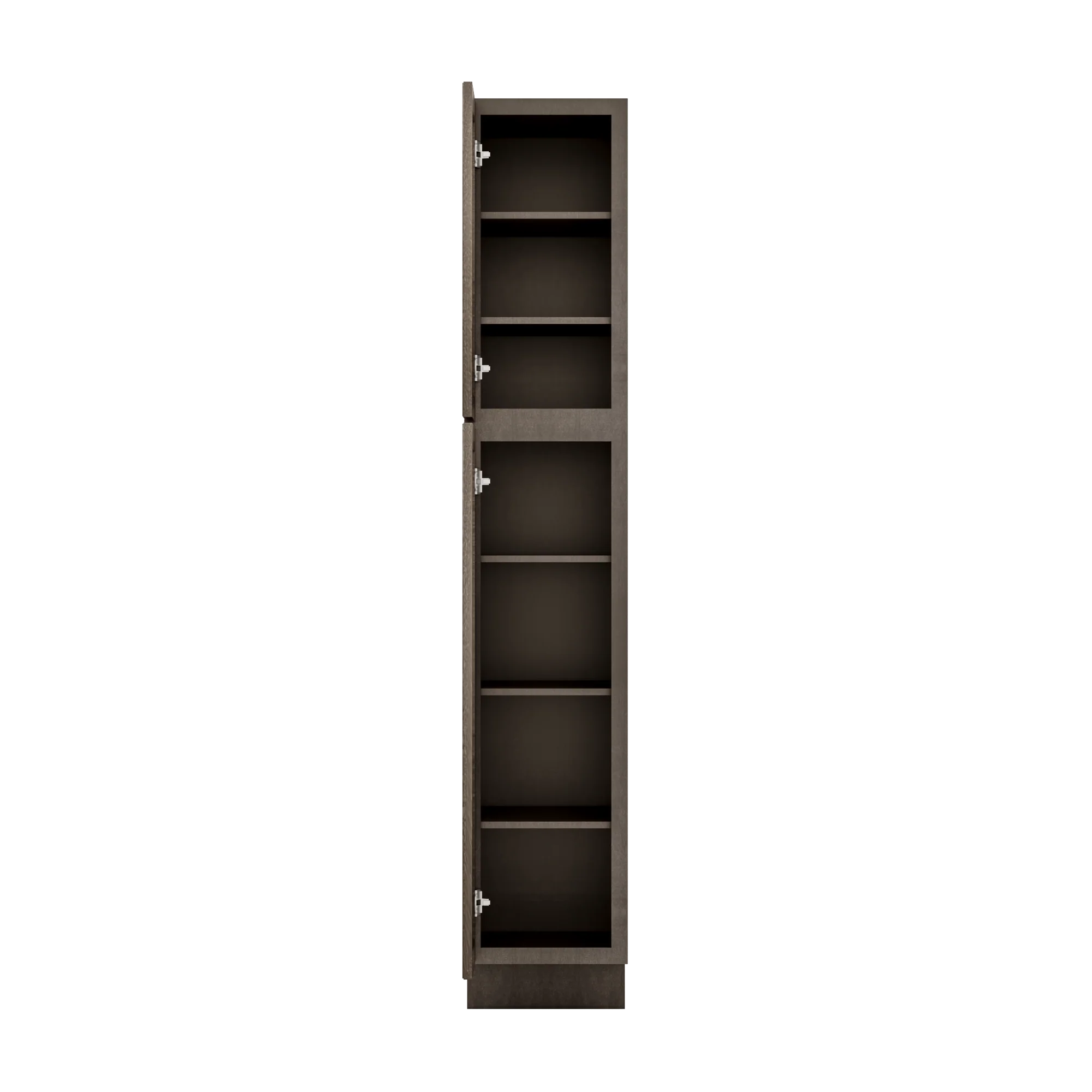Utility Kitchen Cabinet U1584 Milan Slate 15 in. width 84 in. height 24 in. depth - Image 5