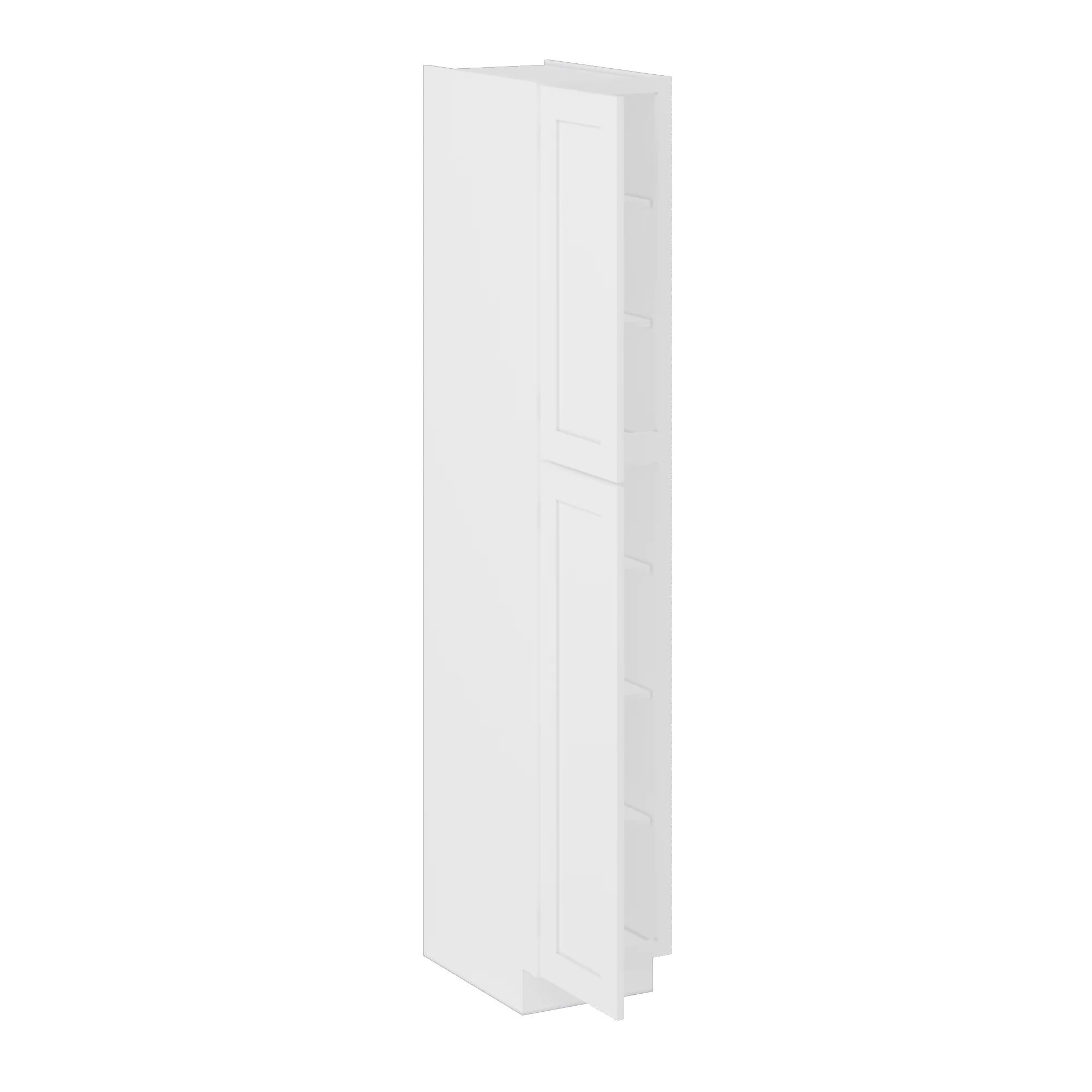 Utility Kitchen Cabinet U1590 Alpina White LessCare 15 in. width 90 in. height 24 in. depth - Image 4