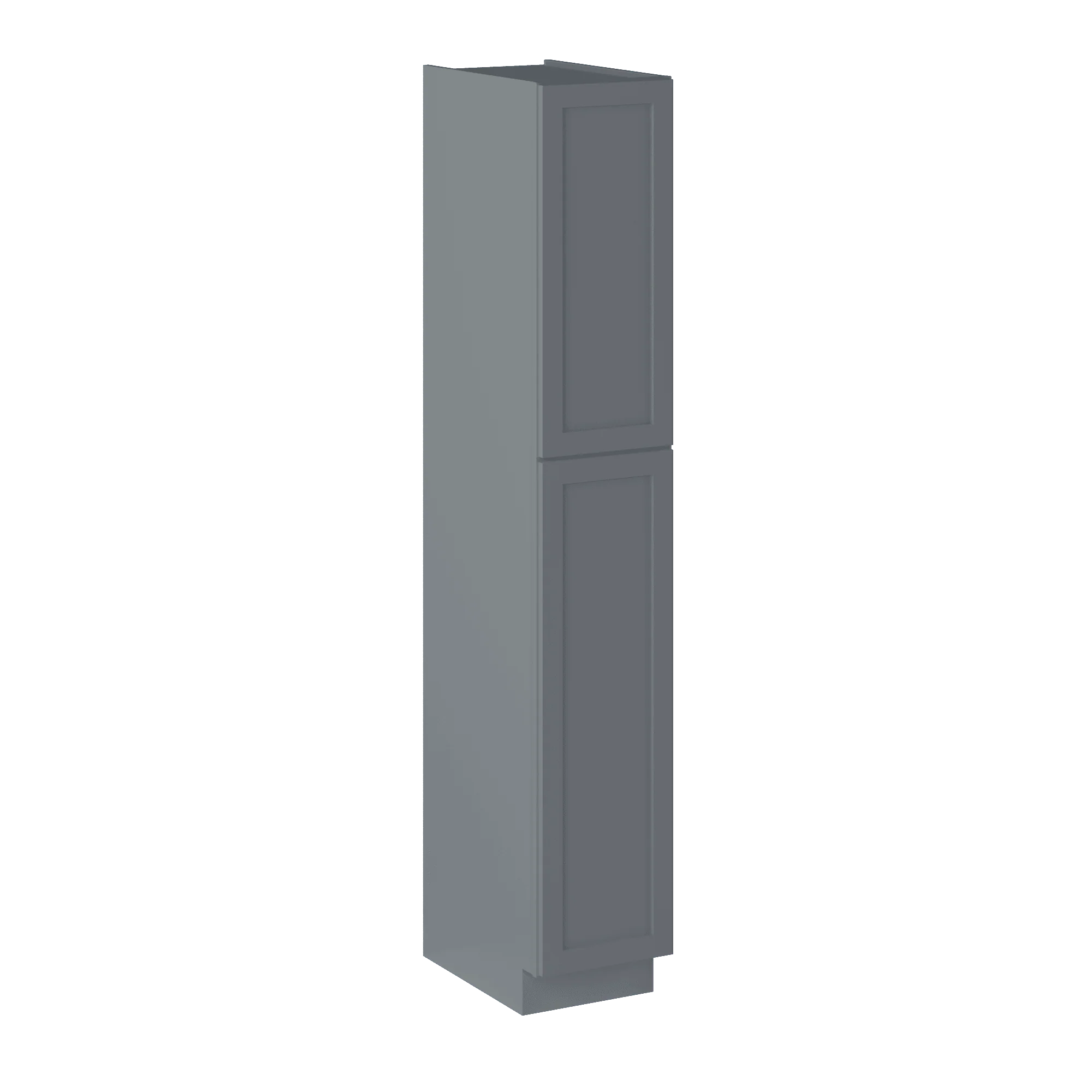 Utility Kitchen Cabinet U1590 Colonial Gray LessCare 15 in. width 90 in. height 24 in. depth - Image 2
