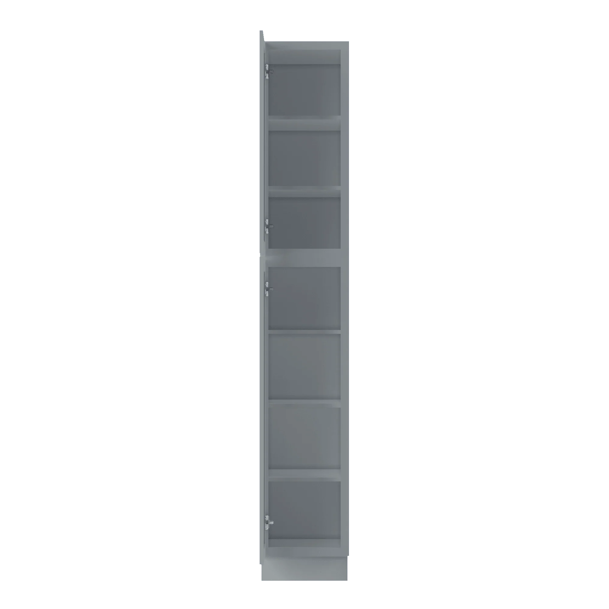 Utility Kitchen Cabinet U1590 Colonial Gray LessCare 15 in. width 90 in. height 24 in. depth - Image 5