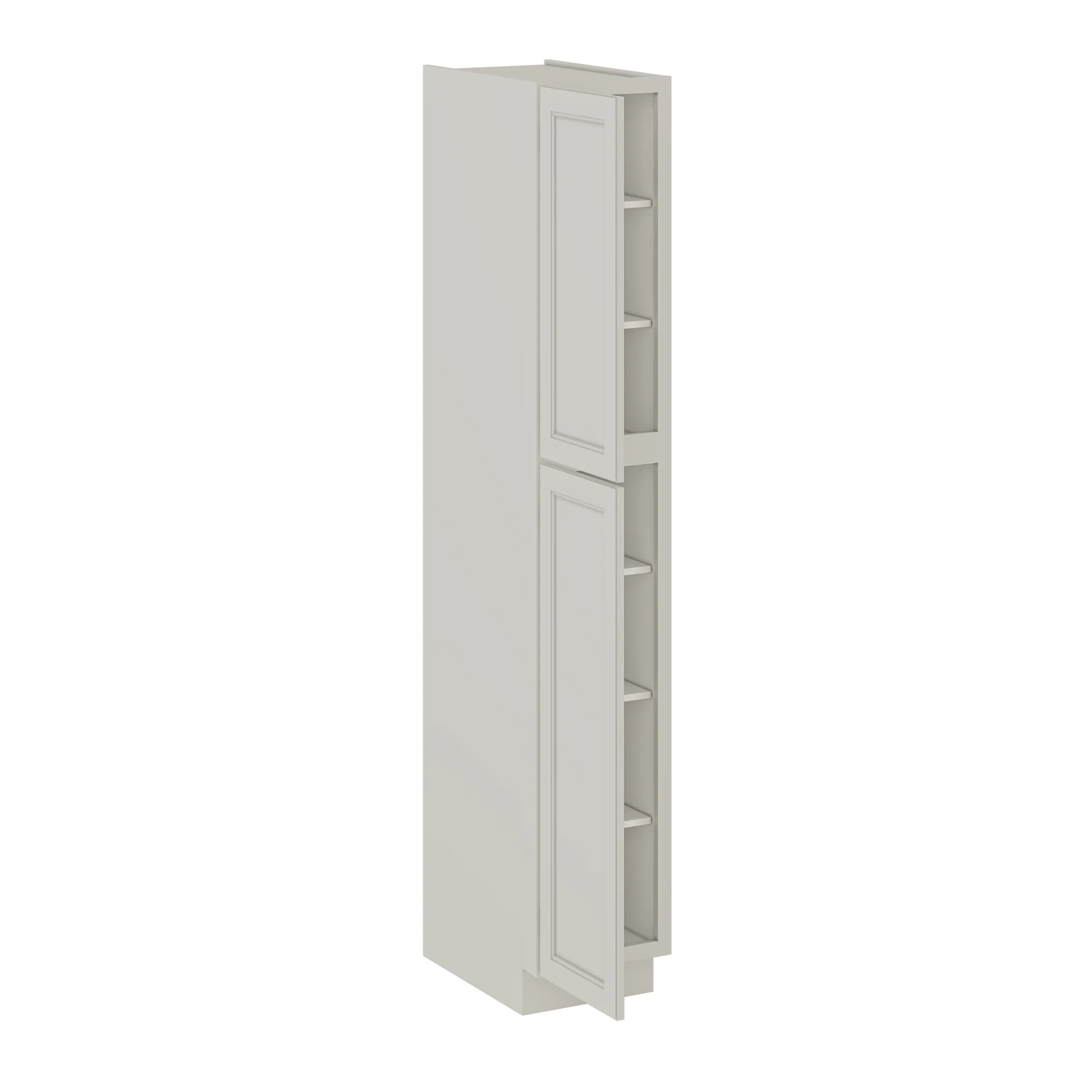 Utility Kitchen Cabinet U1590 Milan Pearl 15 in. width 90 in. height 24 in. depth - Image 4