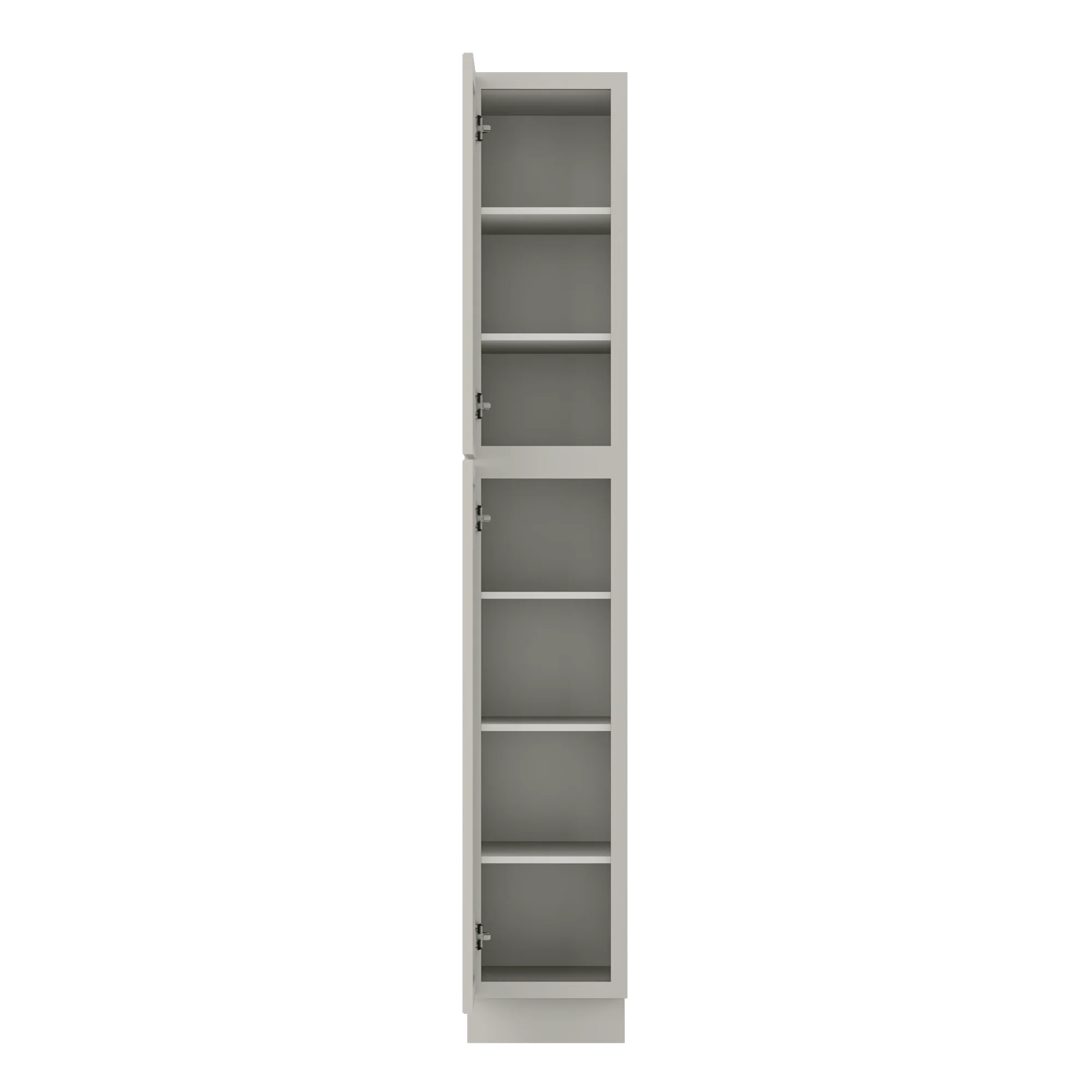 Utility Kitchen Cabinet U1590 Milan Pearl 15 in. width 90 in. height 24 in. depth - Image 5