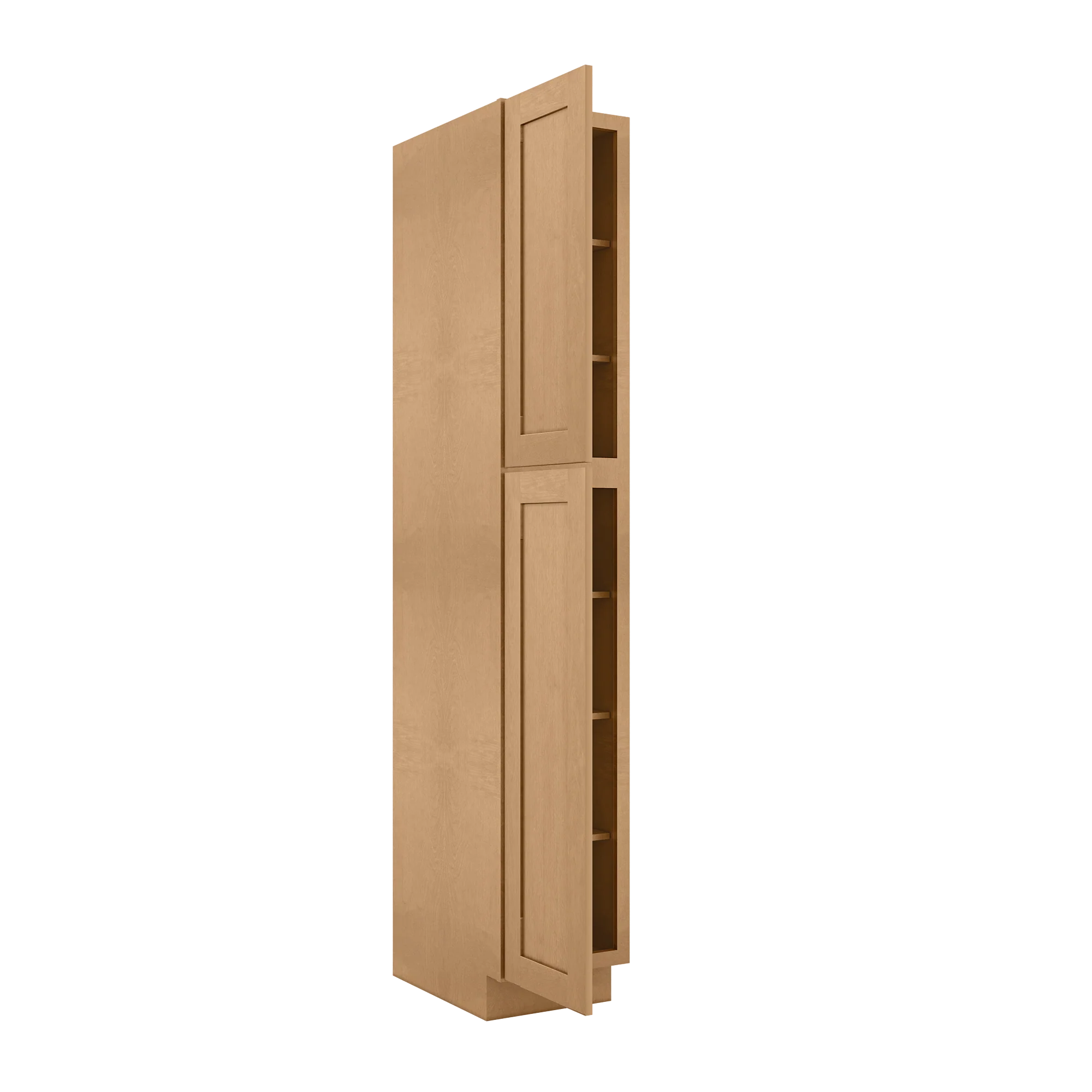 Utility Kitchen Cabinet U1590 Shaker Toffee LessCare 15 in. width 90 in. height 24 in. depth - Image 4