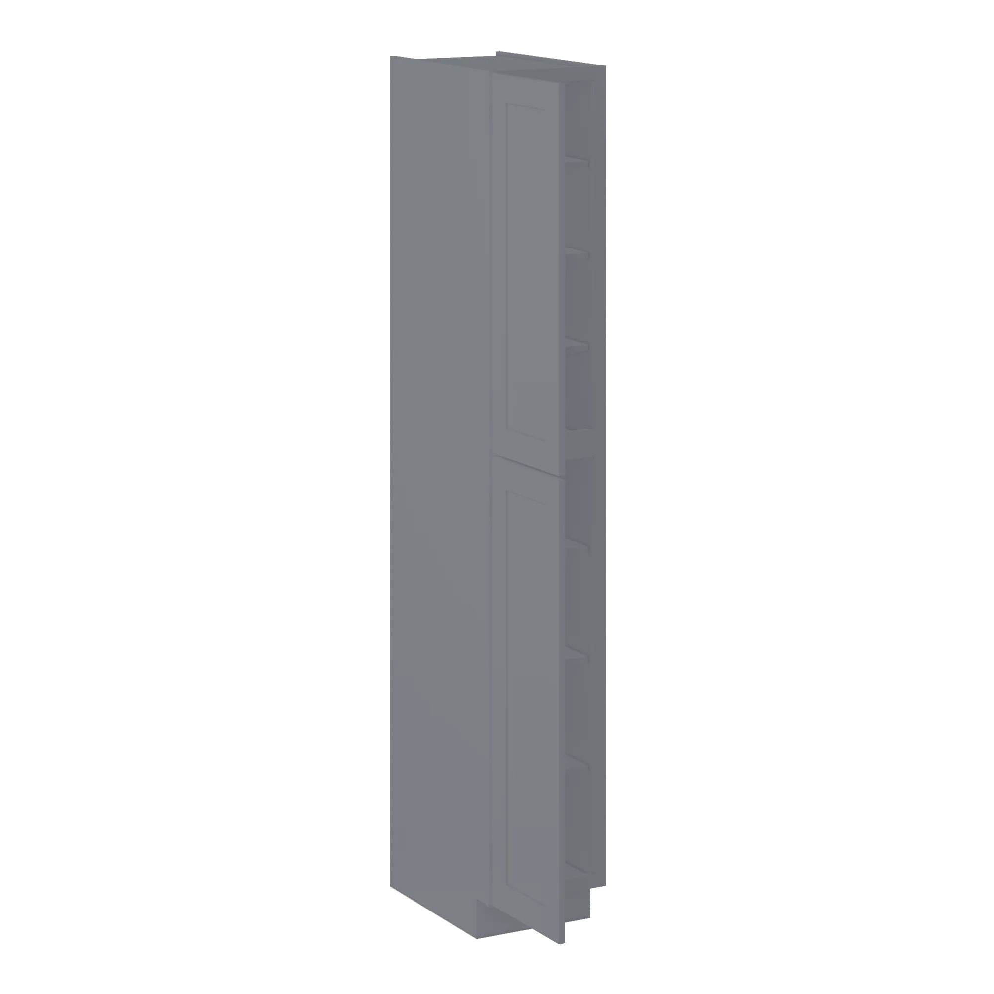 Utility Kitchen Cabinet U1596 Colonial Gray LessCare 15 in. width 96 in. height 24 in. depth - Image 4