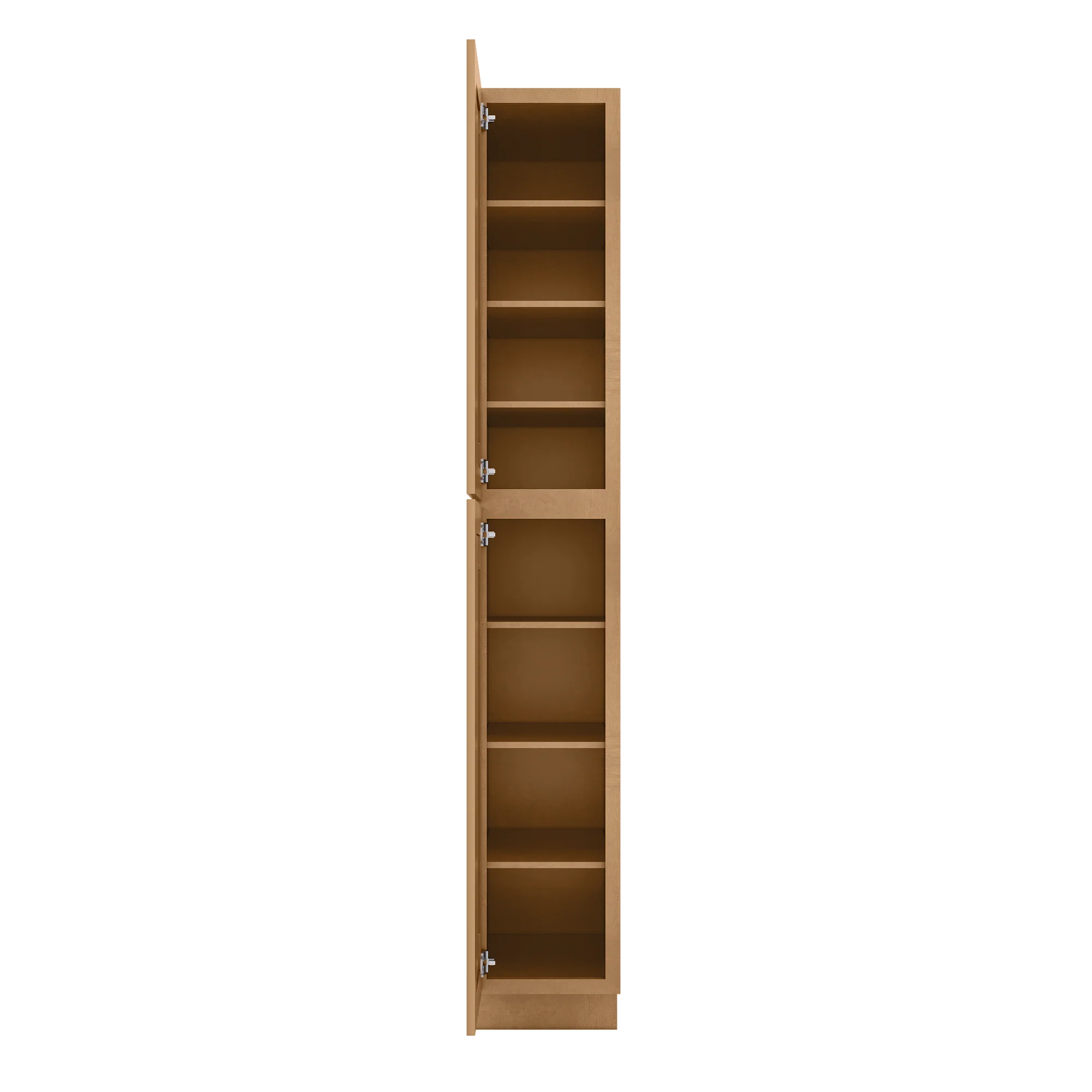 Utility Kitchen Cabinet U1596 Shaker Toffee LessCare 15 in. width 96 in. height 24 in. depth - Image 5
