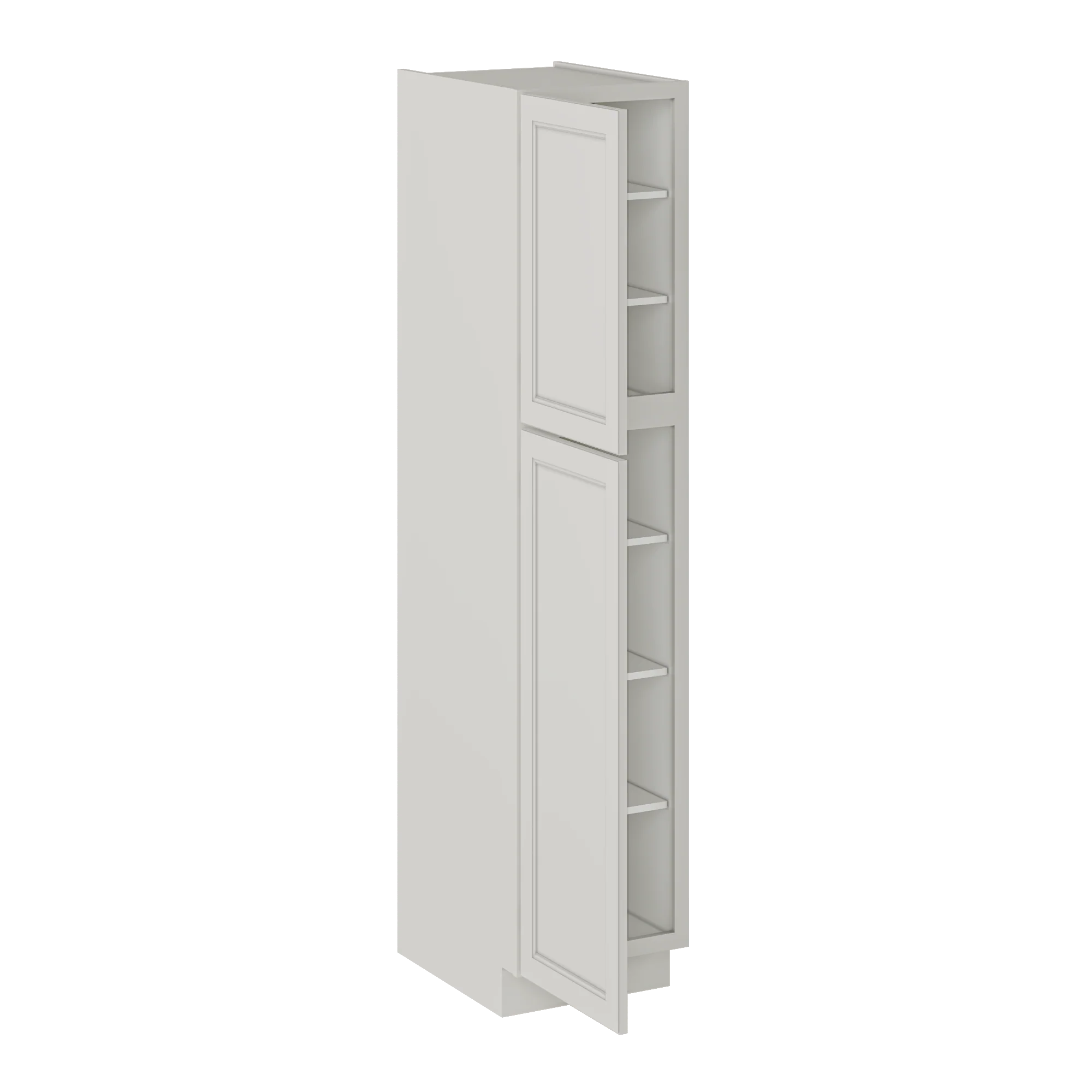 Utility Kitchen Cabinet U1884 Milan Pearl 18 in. width 84 in. height 24 in. depth - Image 4
