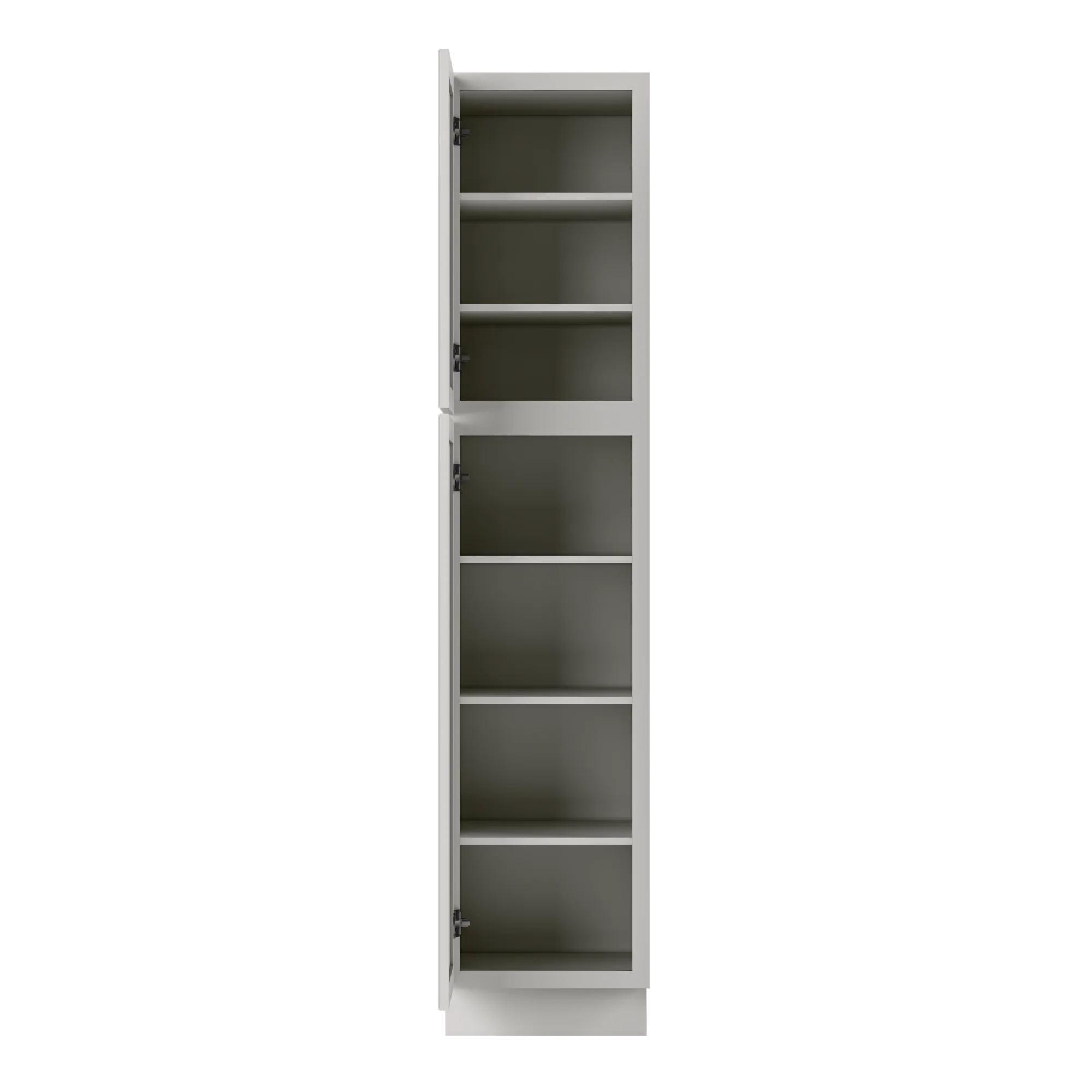 Utility Kitchen Cabinet U1884 Milan Pearl 18 in. width 84 in. height 24 in. depth - Image 5