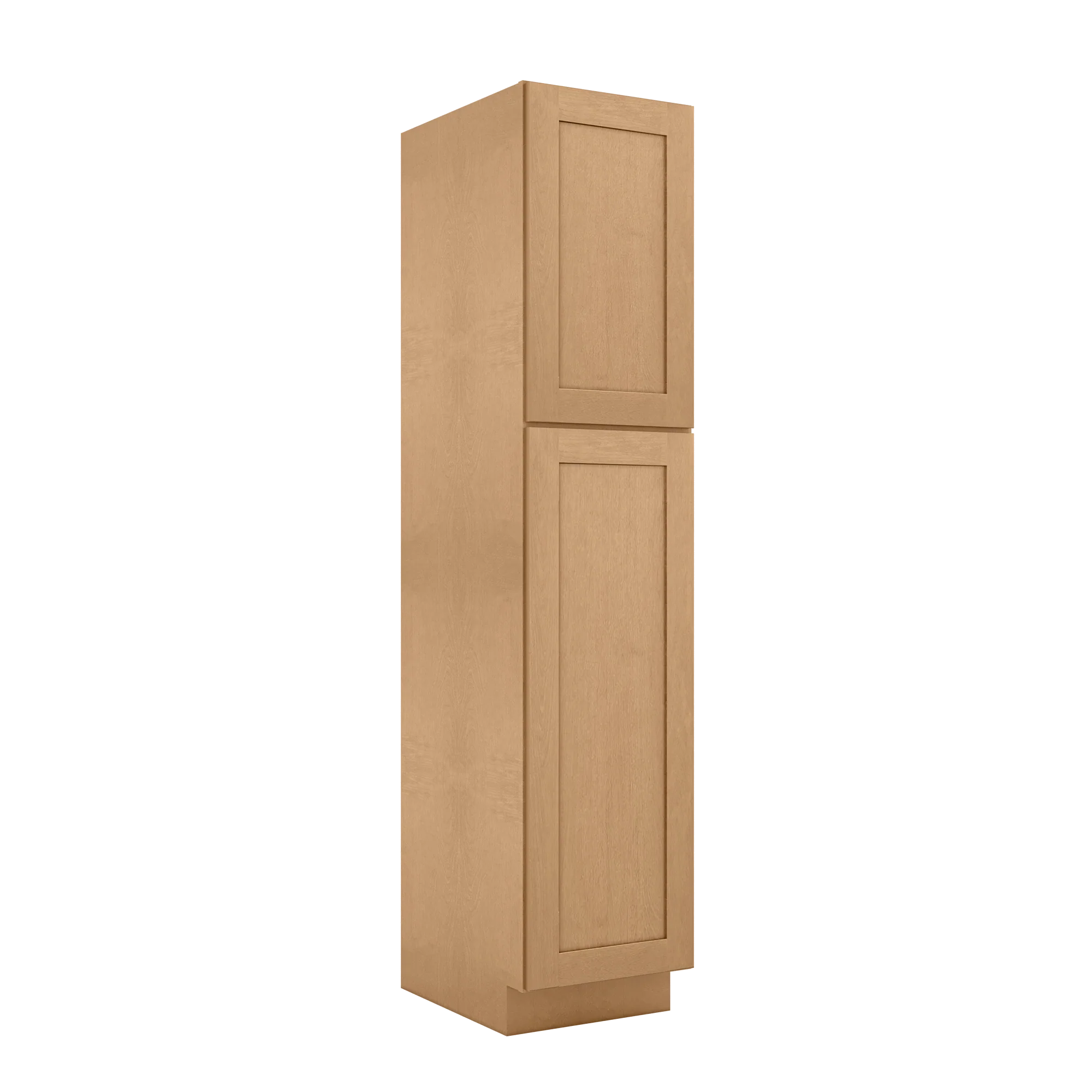 Utility Kitchen Cabinet U1884 Shaker Toffee LessCare 18 in. width 84 in. height 24 in. depth - Image 2
