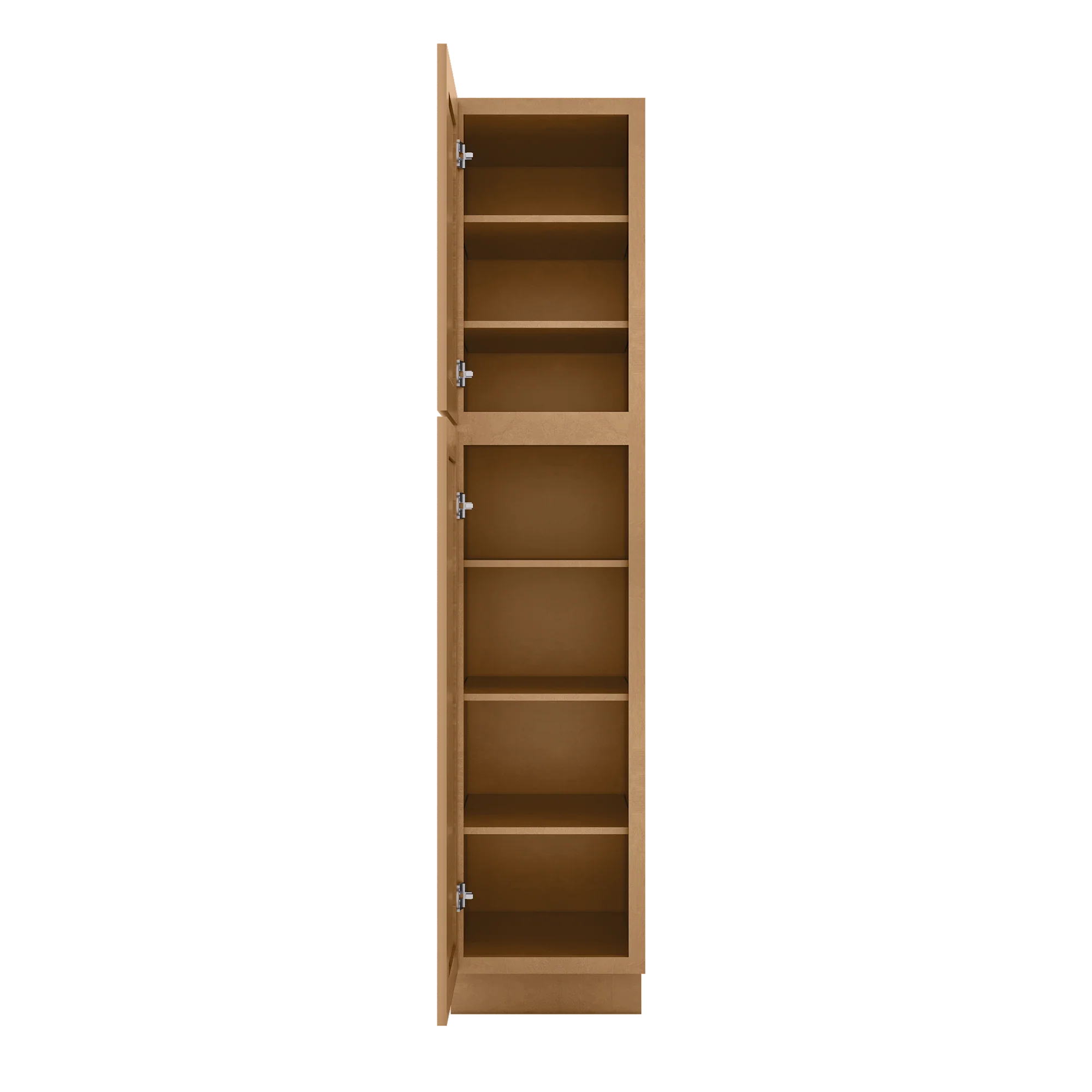 Utility Kitchen Cabinet U1884 Shaker Toffee LessCare 18 in. width 84 in. height 24 in. depth - Image 5
