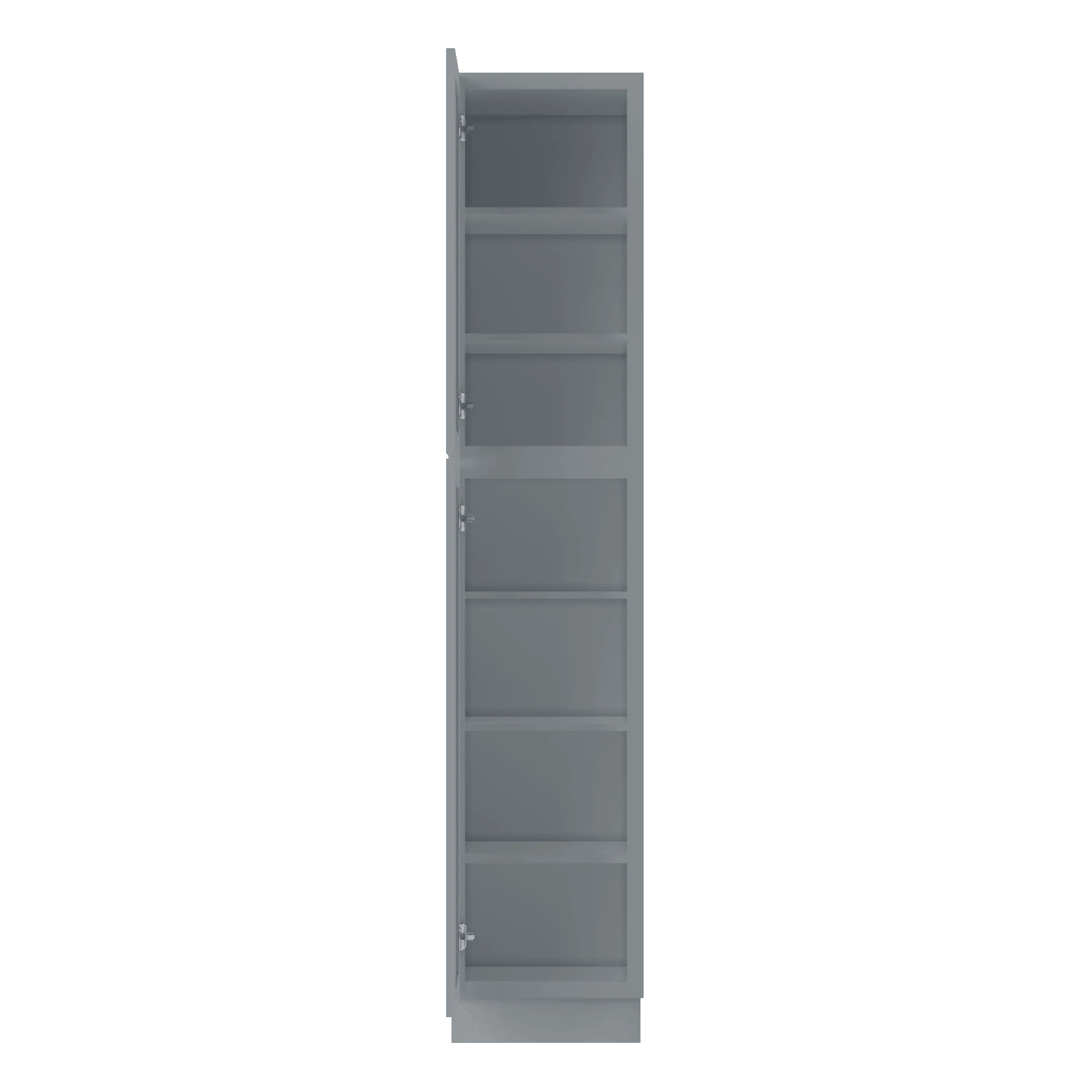 Utility Kitchen Cabinet U1890 Colonial Gray LessCare 18 in. width 90 in. height 24 in. depth - Image 5