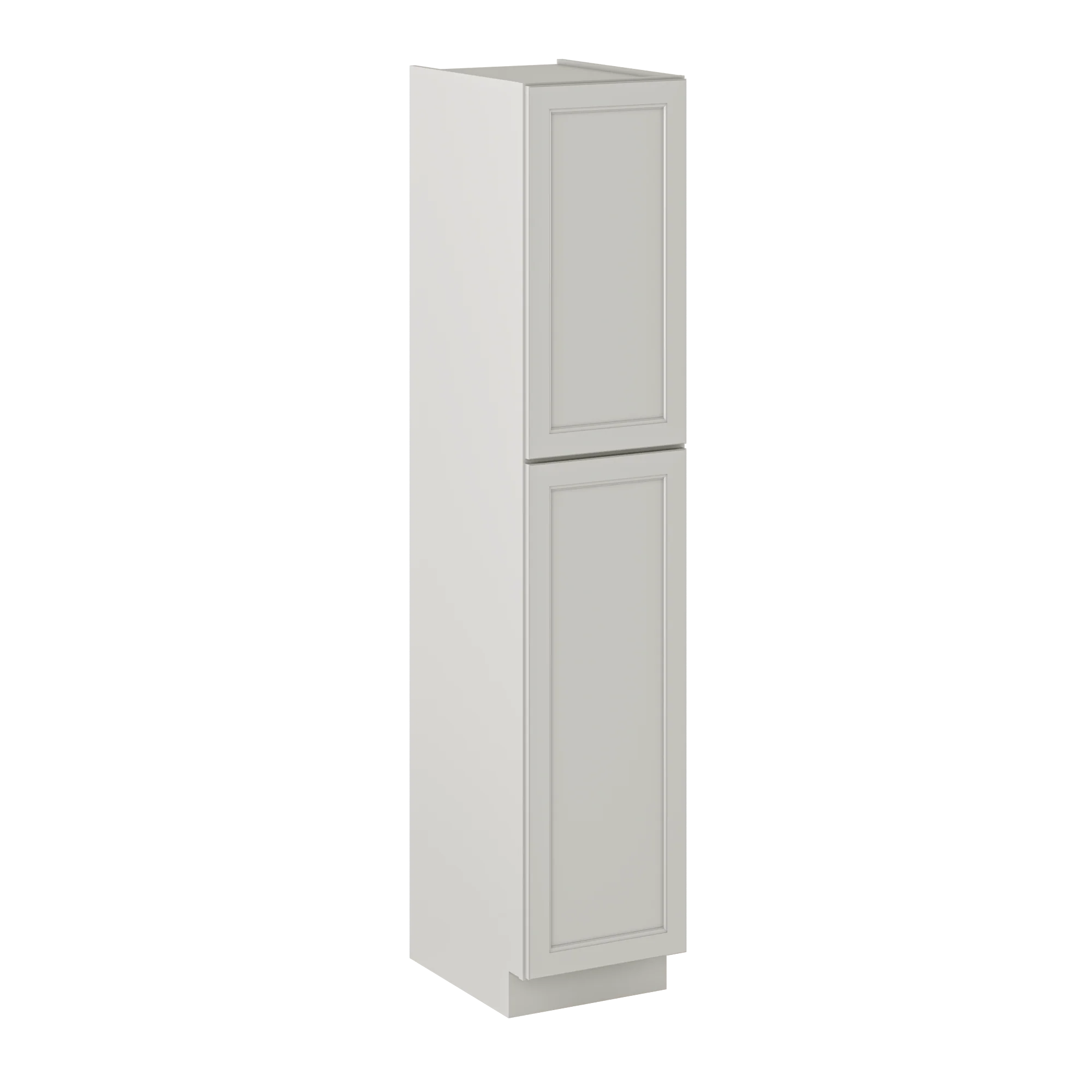 Utility Kitchen Cabinet U1890 Milan Pearl 18 in. width 90 in. height 24 in. depth - Image 2