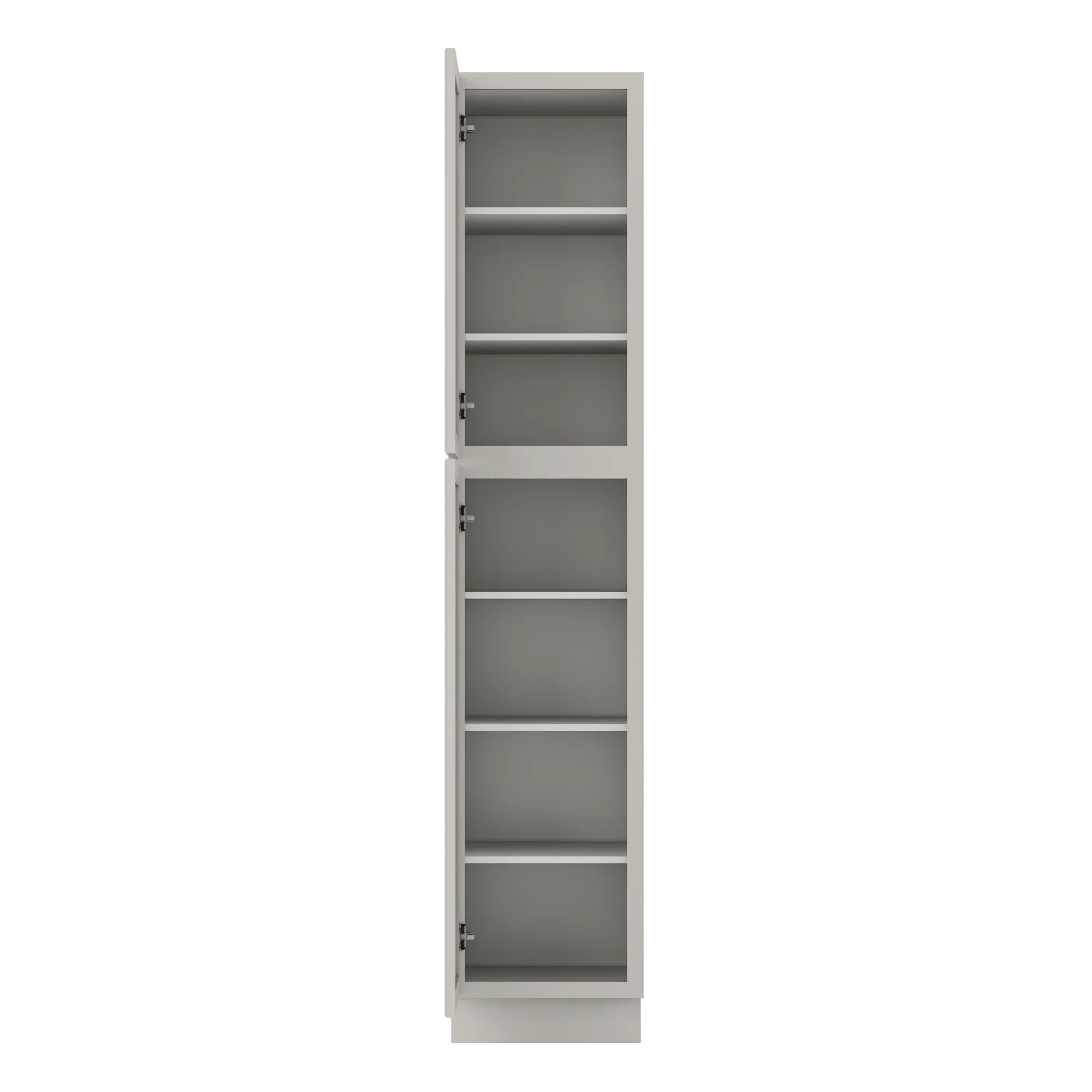 Utility Kitchen Cabinet U1890 Milan Pearl 18 in. width 90 in. height 24 in. depth - Image 5