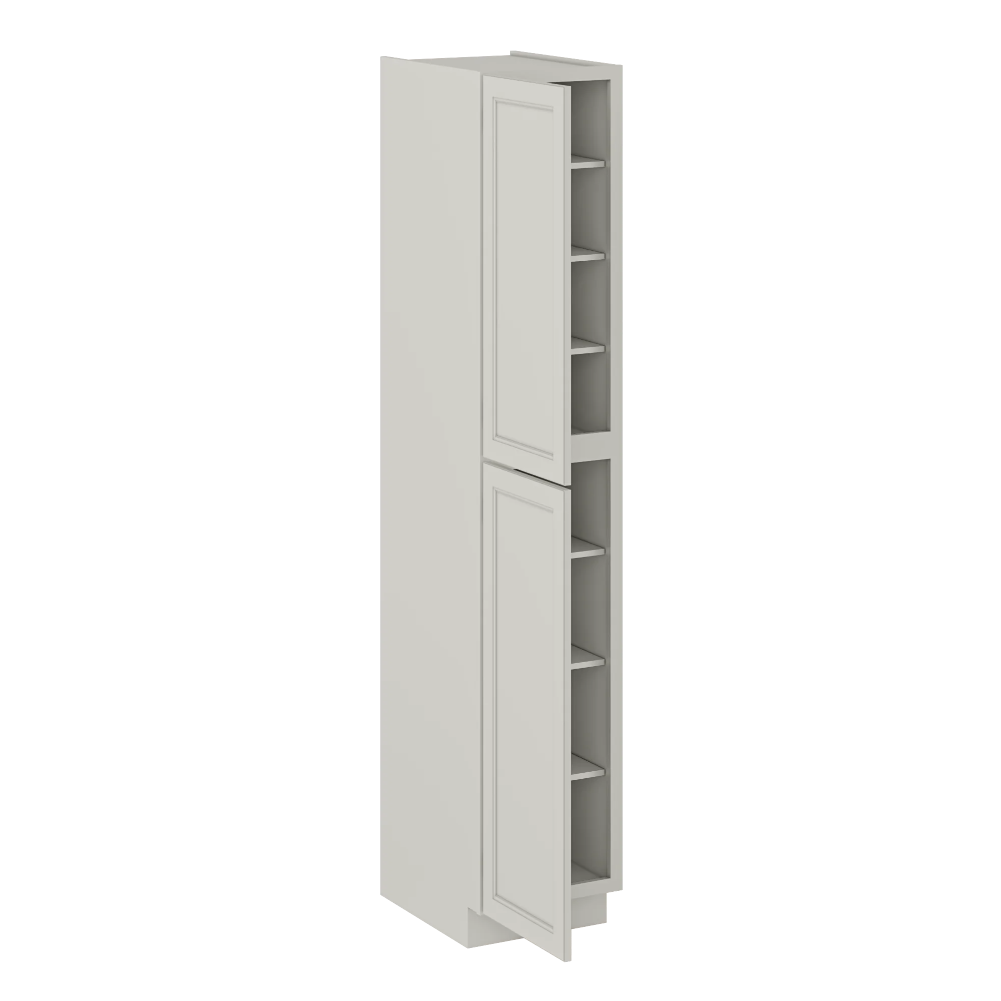Utility Kitchen Cabinet U1896 Milan Pearl 18 in. width 96 in. height 24 in. depth - Image 4