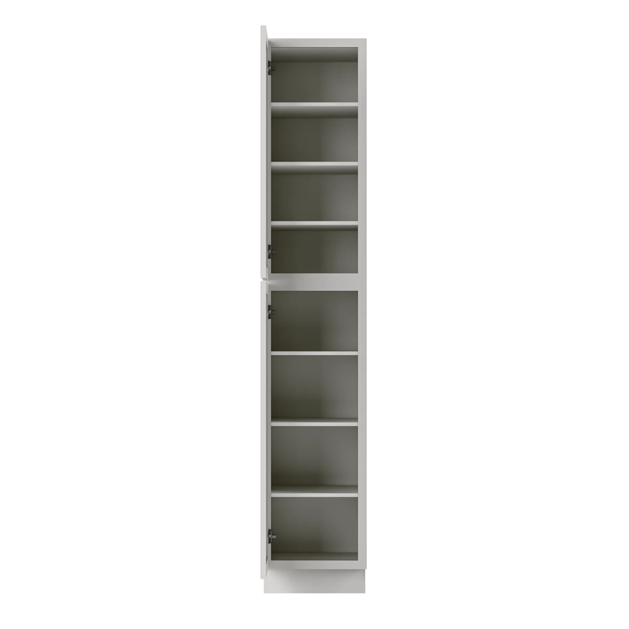 Utility Kitchen Cabinet U1896 Milan Pearl 18 in. width 96 in. height 24 in. depth - Image 5