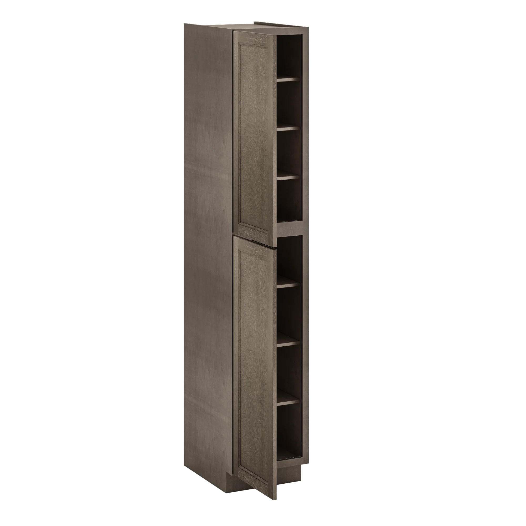 Utility Kitchen Cabinet U1896 Milan Slate 18 in. width 96 in. height 24 in. depth - Image 4