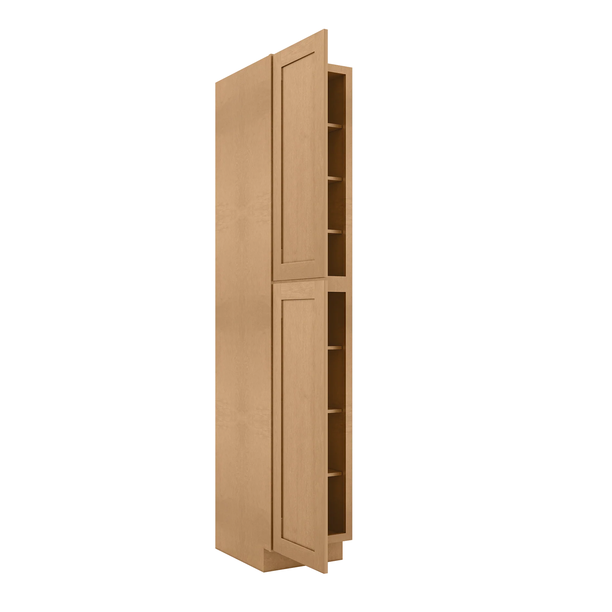 Utility Kitchen Cabinet U1896 Shaker Toffee LessCare 18 in. width 96 in. height 24 in. depth - Image 4