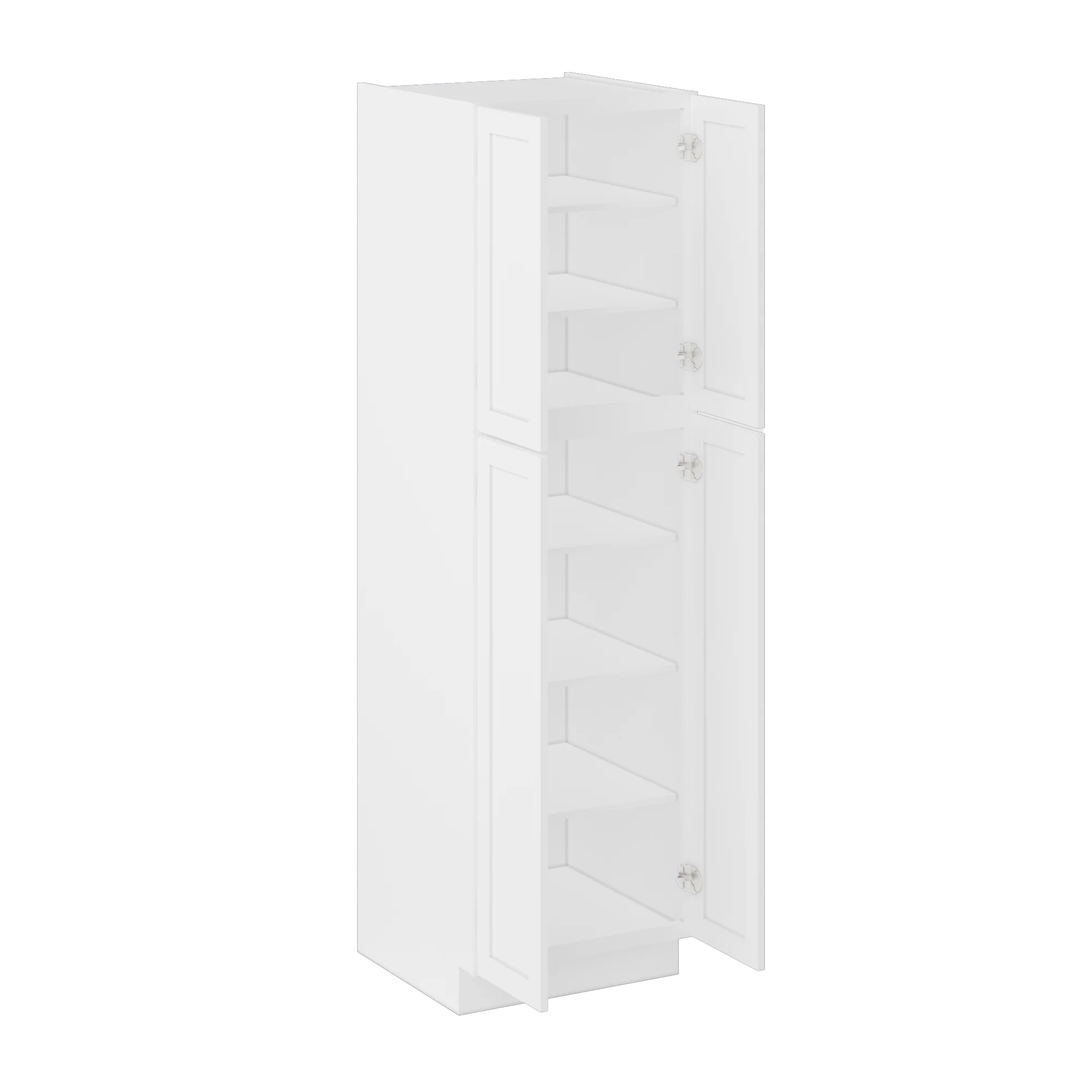 Utility Kitchen Cabinet U2484 Alpina White LessCare 24 in. width 84 in. height 24 in. depth - Image 4