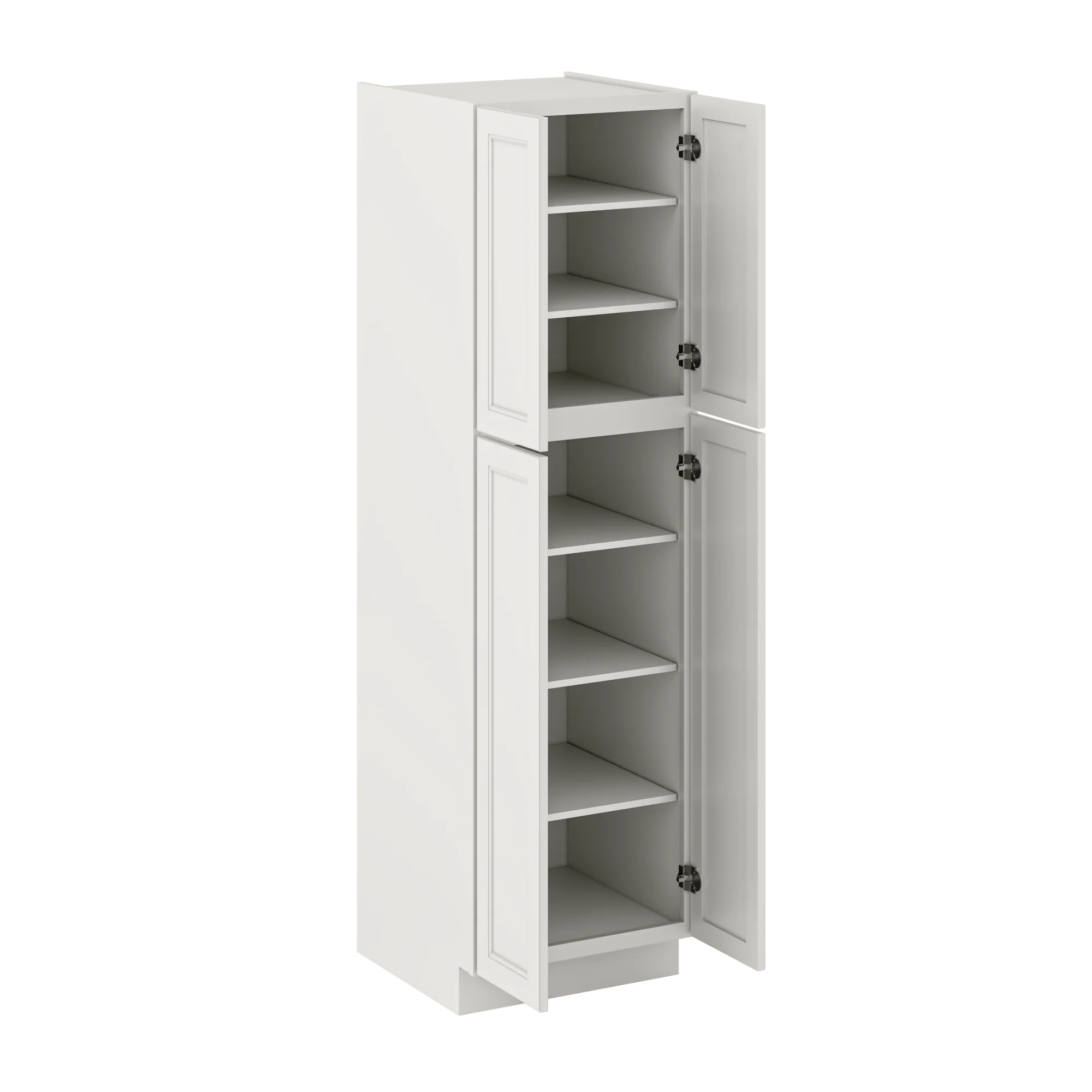 Utility Kitchen Cabinet U2484 Milan Pearl 24 in. width 84 in. height 24 in. depth - Image 4