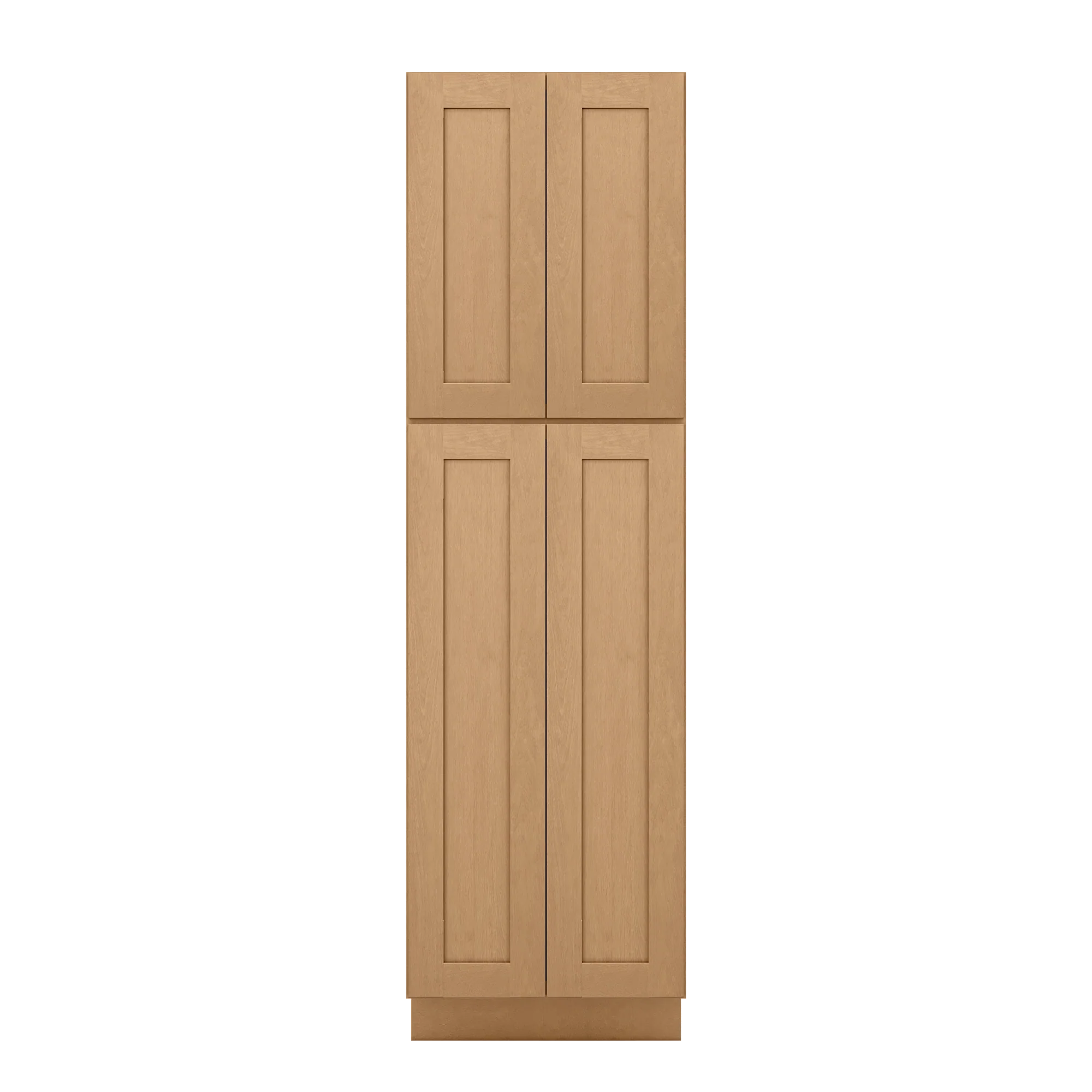 Utility Kitchen Cabinet U2484 Shaker Toffee LessCare 24 in. width 84 in. height 24 in. depth - Image 3