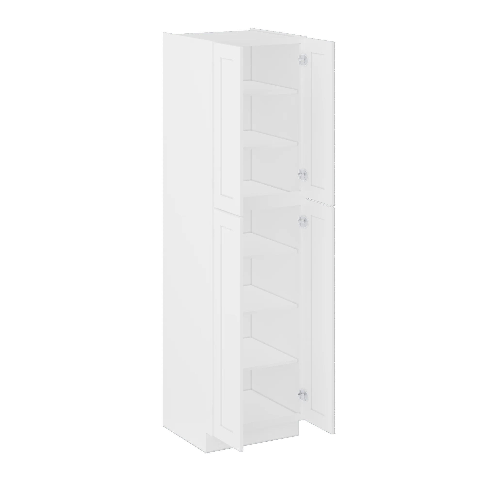 Utility Kitchen Cabinet U2490 Alpina White LessCare 24 in. width 90 in. height 24 in. depth - Image 4