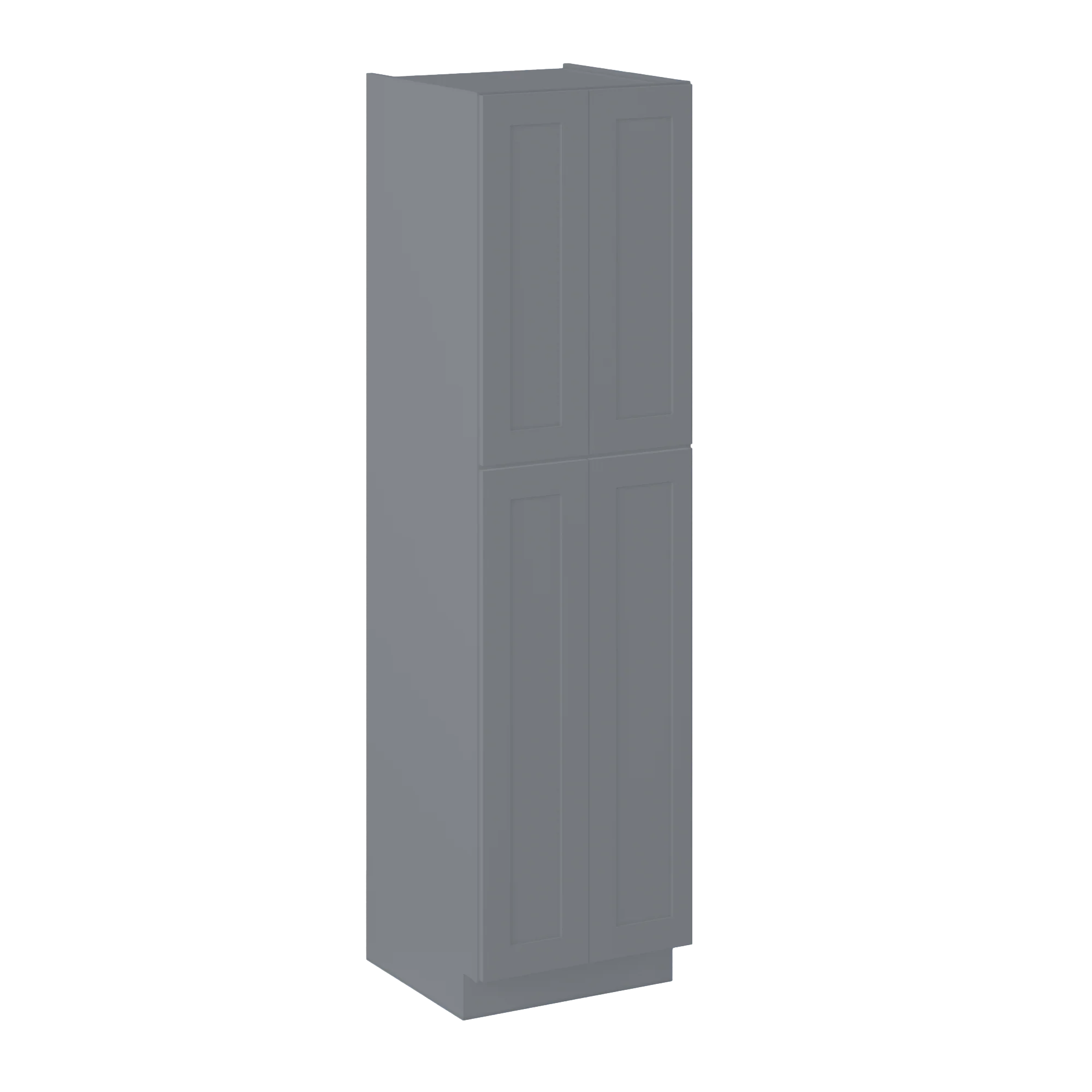 Utility Kitchen Cabinet U2490 Colonial Gray LessCare 24 in. width 90 in. height 24 in. depth - Image 2