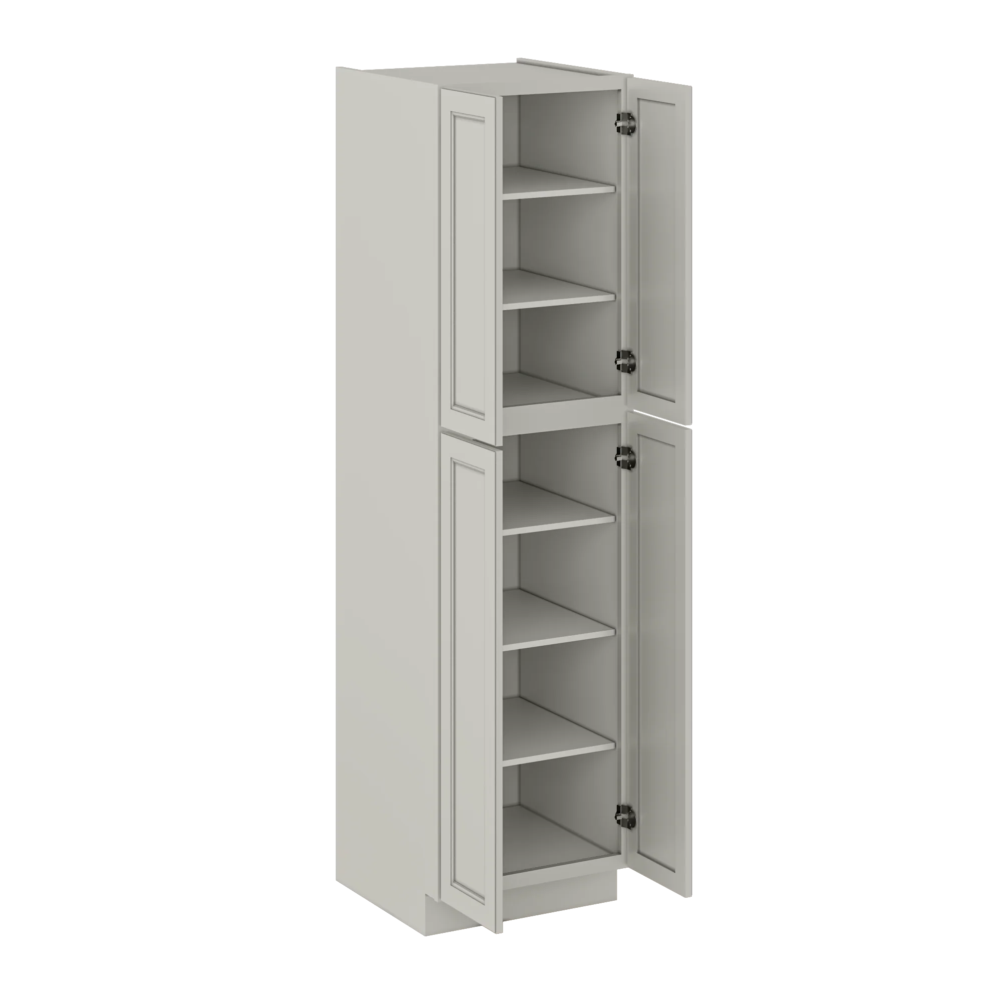 Utility Kitchen Cabinet U2490 Milan Pearl 24 in. width 90 in. height 24 in. depth - Image 4
