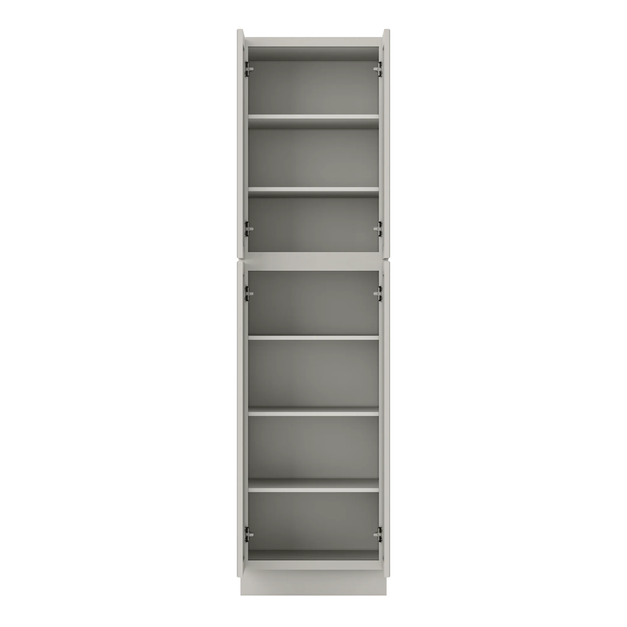 Utility Kitchen Cabinet U2490 Milan Pearl 24 in. width 90 in. height 24 in. depth - Image 5