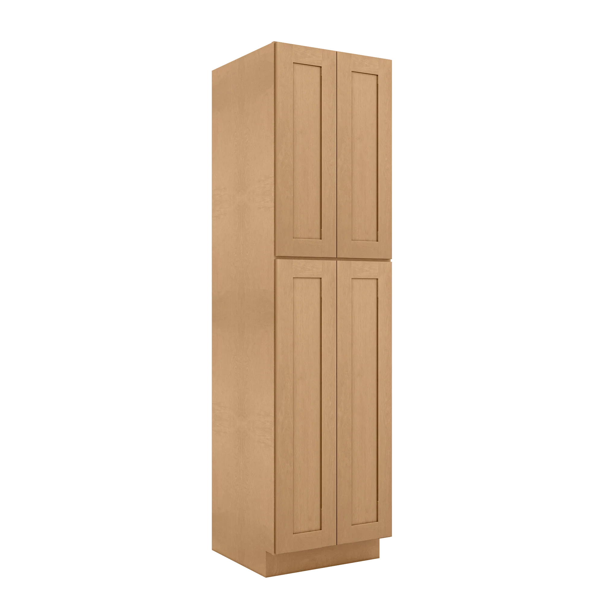 Utility Kitchen Cabinet U2490 Shaker Toffee LessCare 24 in. width 90 in. height 24 in. depth - Image 2