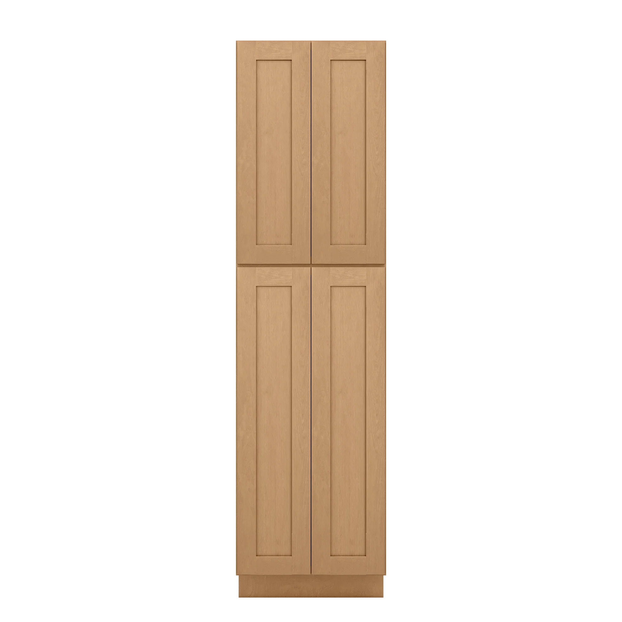 Utility Kitchen Cabinet U2490 Shaker Toffee LessCare 24 in. width 90 in. height 24 in. depth - Image 3
