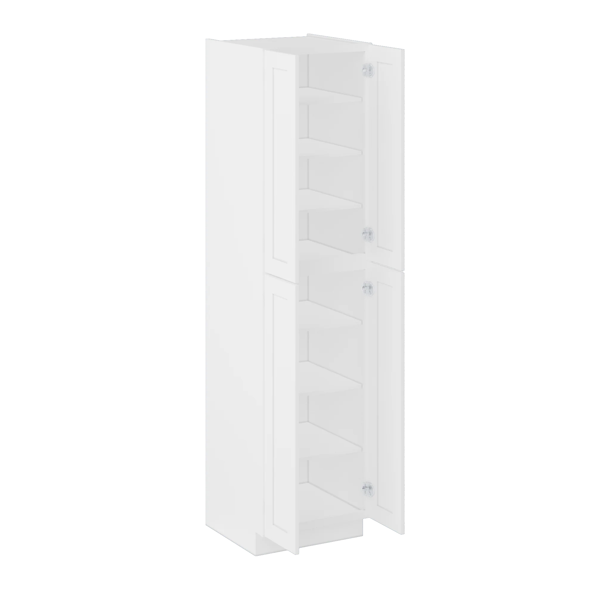 Utility Kitchen Cabinet U2496 Alpina White LessCare 24 in. width 96 in. height 24 in. depth - Image 4