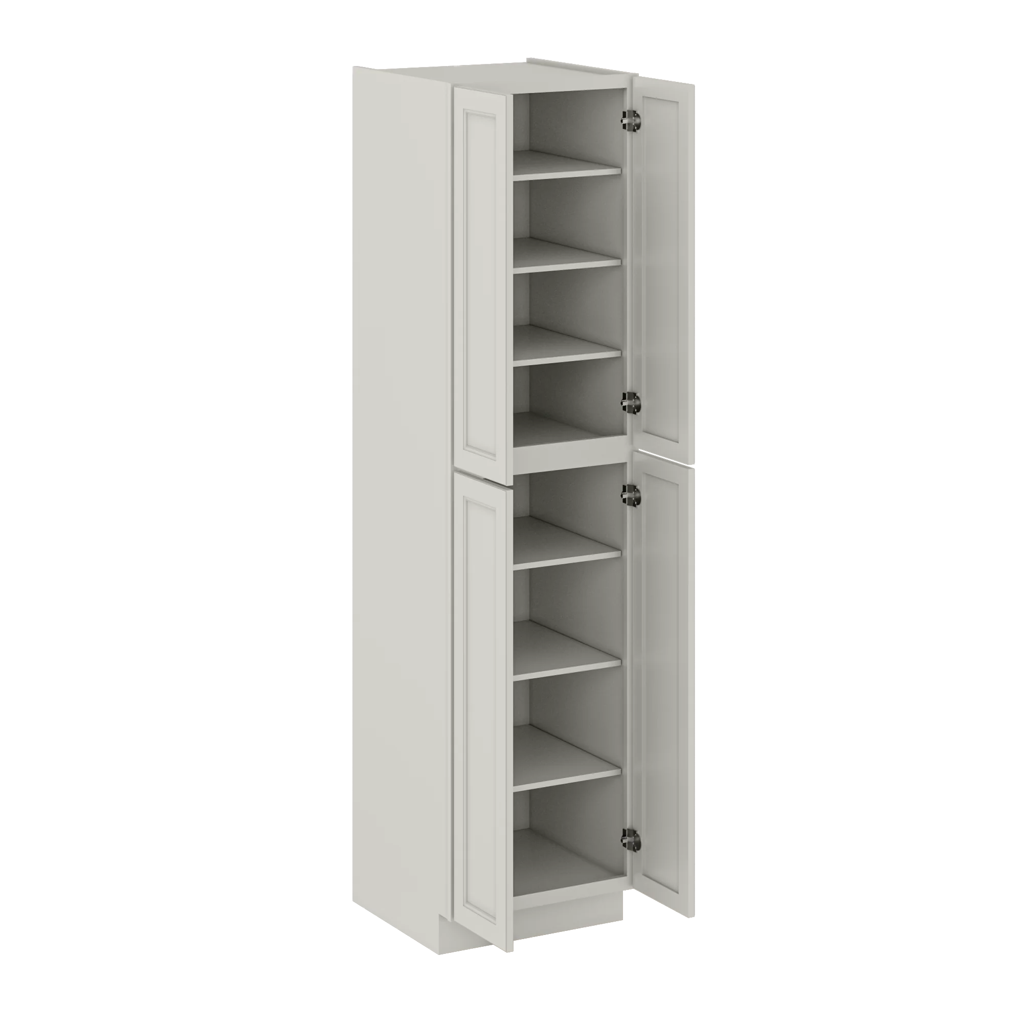 Utility Kitchen Cabinet U2496 Milan Pearl 24 in. width 96 in. height 24 in. depth - Image 4
