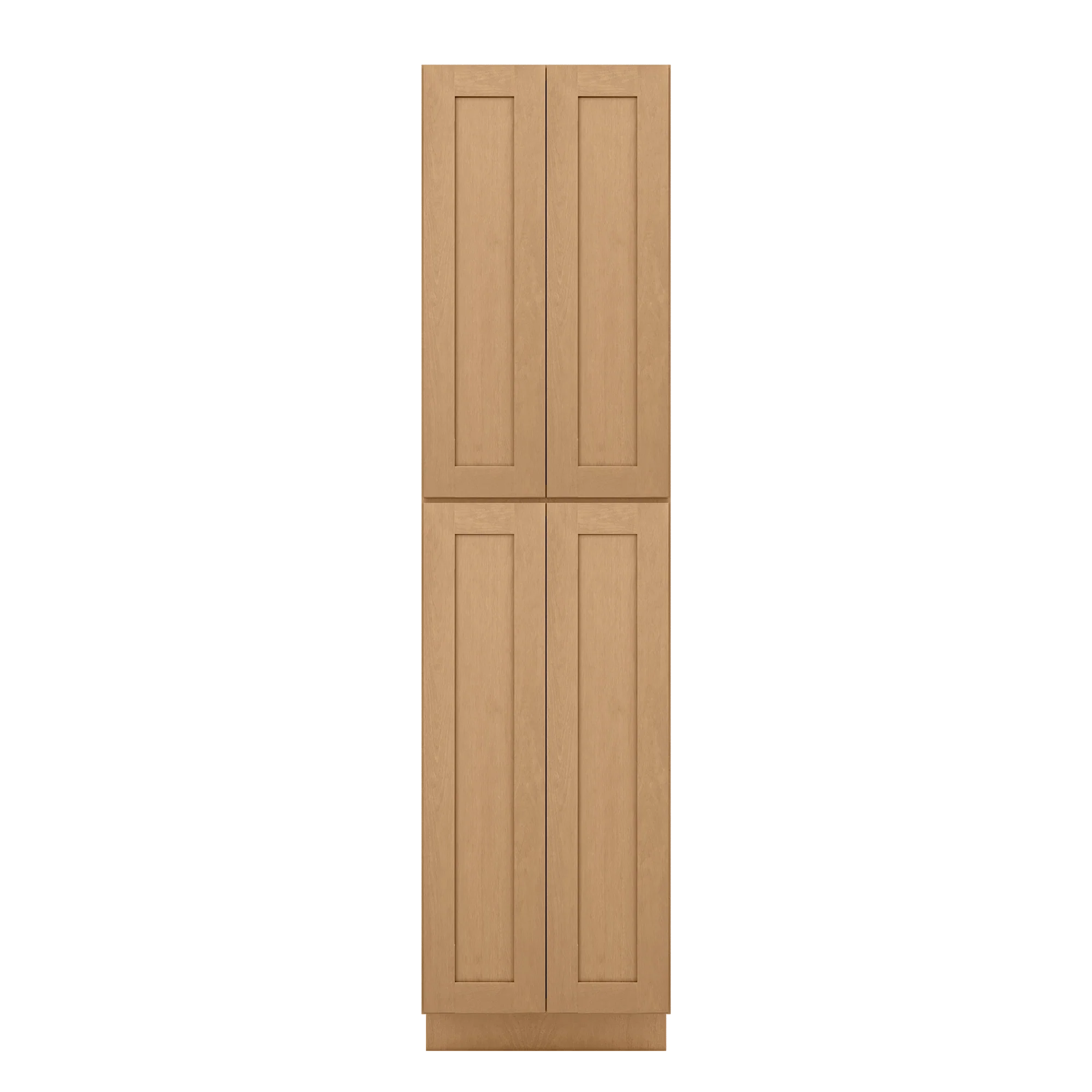 Utility Kitchen Cabinet U2496 Shaker Toffee LessCare 24 in. width 96 in. height 24 in. depth - Image 3