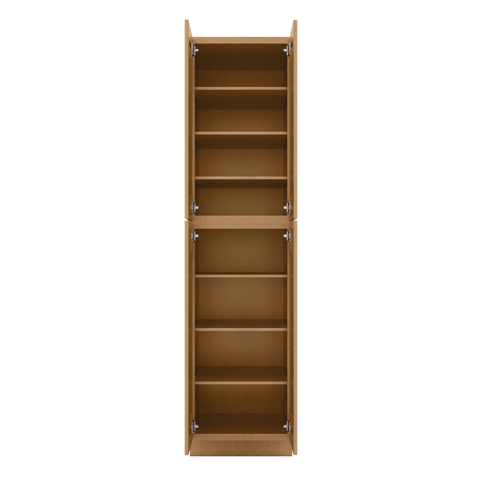 Utility Kitchen Cabinet U2496 Shaker Toffee LessCare 24 in. width 96 in. height 24 in. depth - Image 5