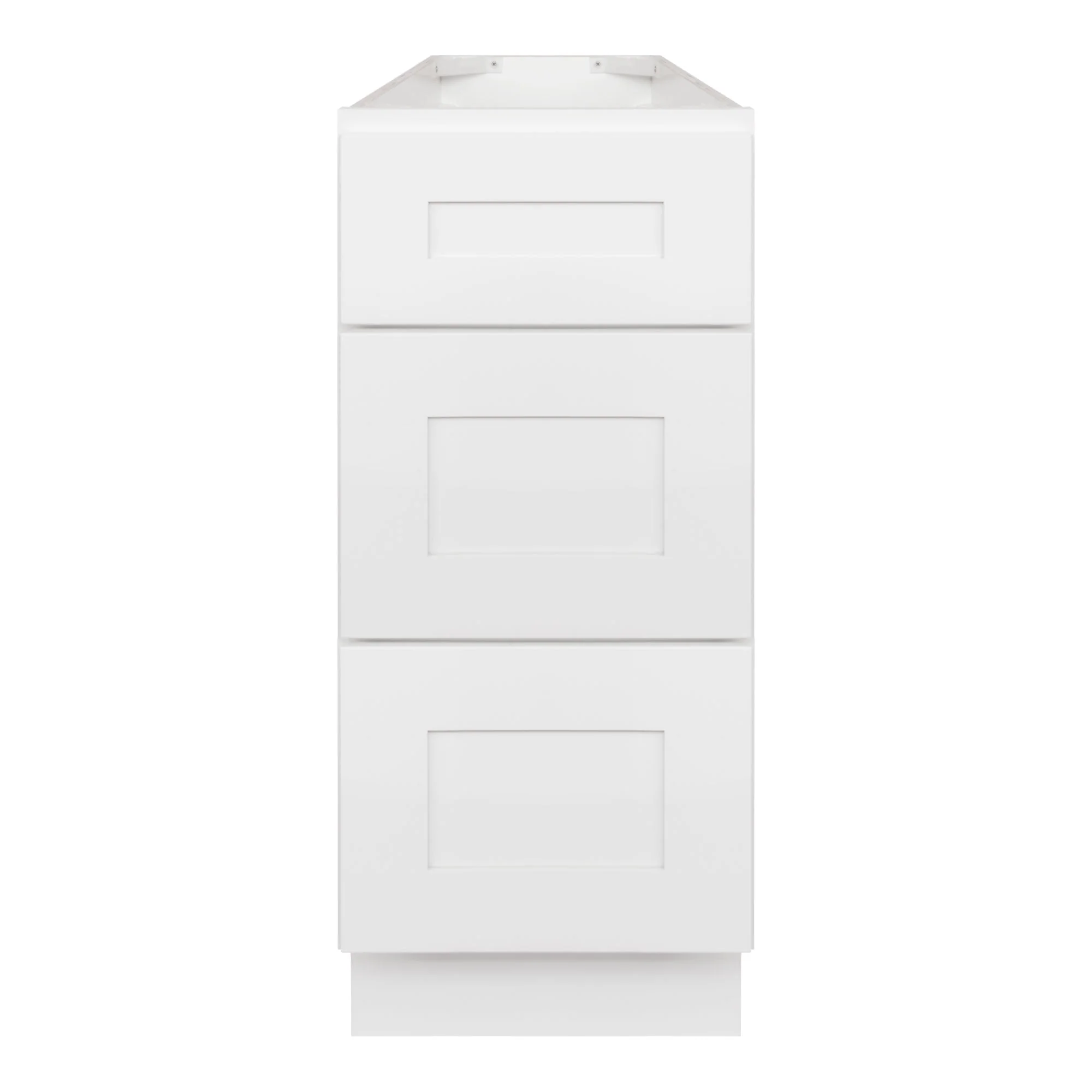 12" W x 34.5" H x 21" D Vanity Drawer Base Cabinet LessCare - Alpina White