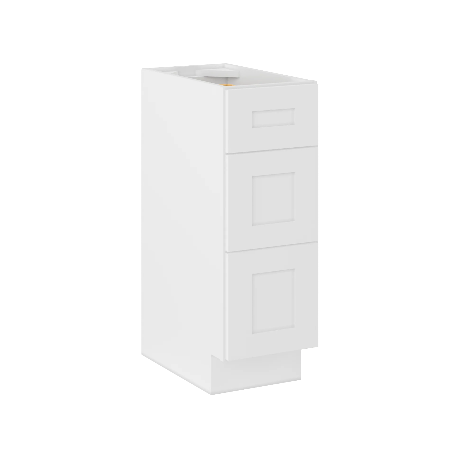 12" W x 34.5" H x 21" D Vanity Drawer Base Cabinet LessCare - Alpina White - Image 3