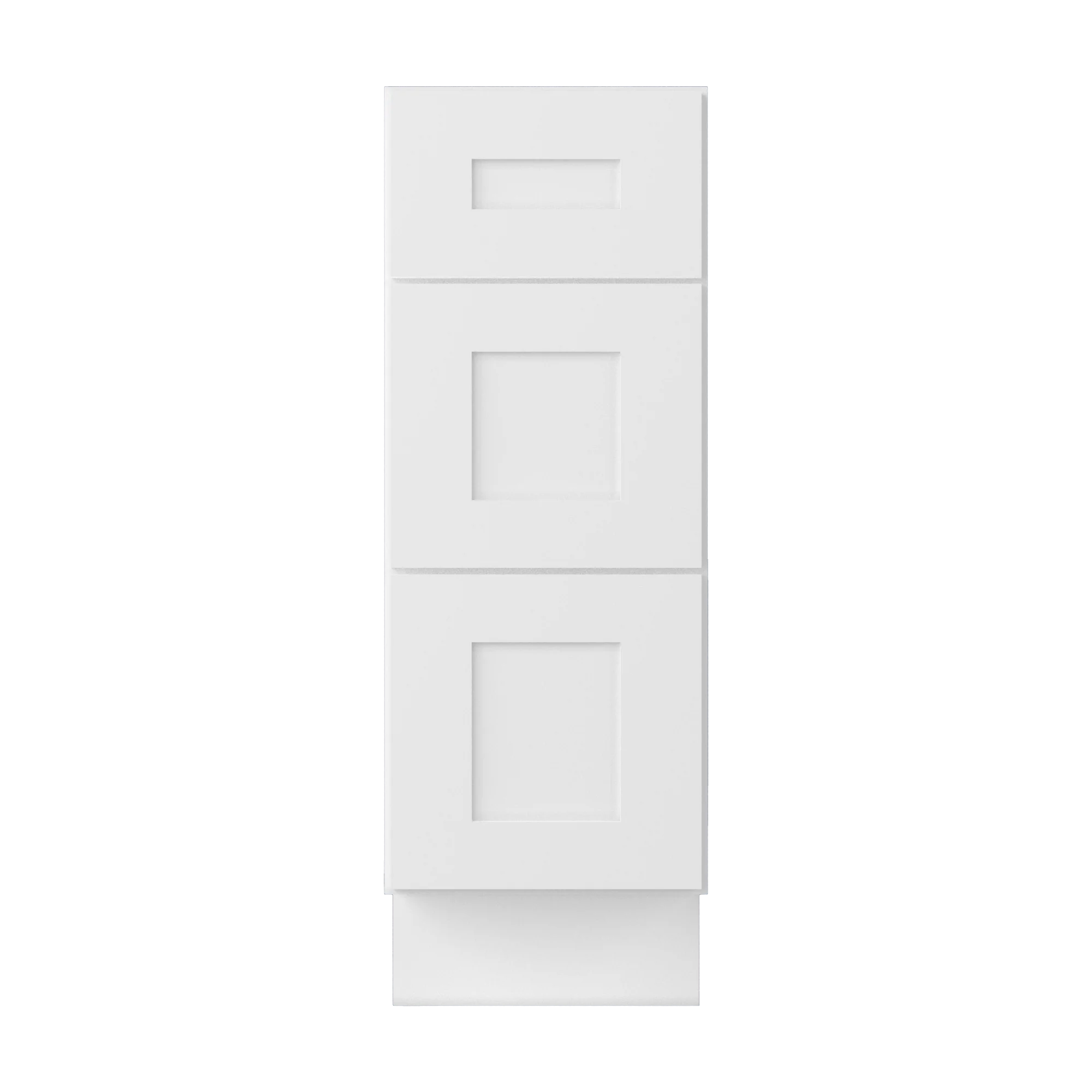 12" W x 34.5" H x 21" D Vanity Drawer Base Cabinet LessCare - Alpina White - Image 4