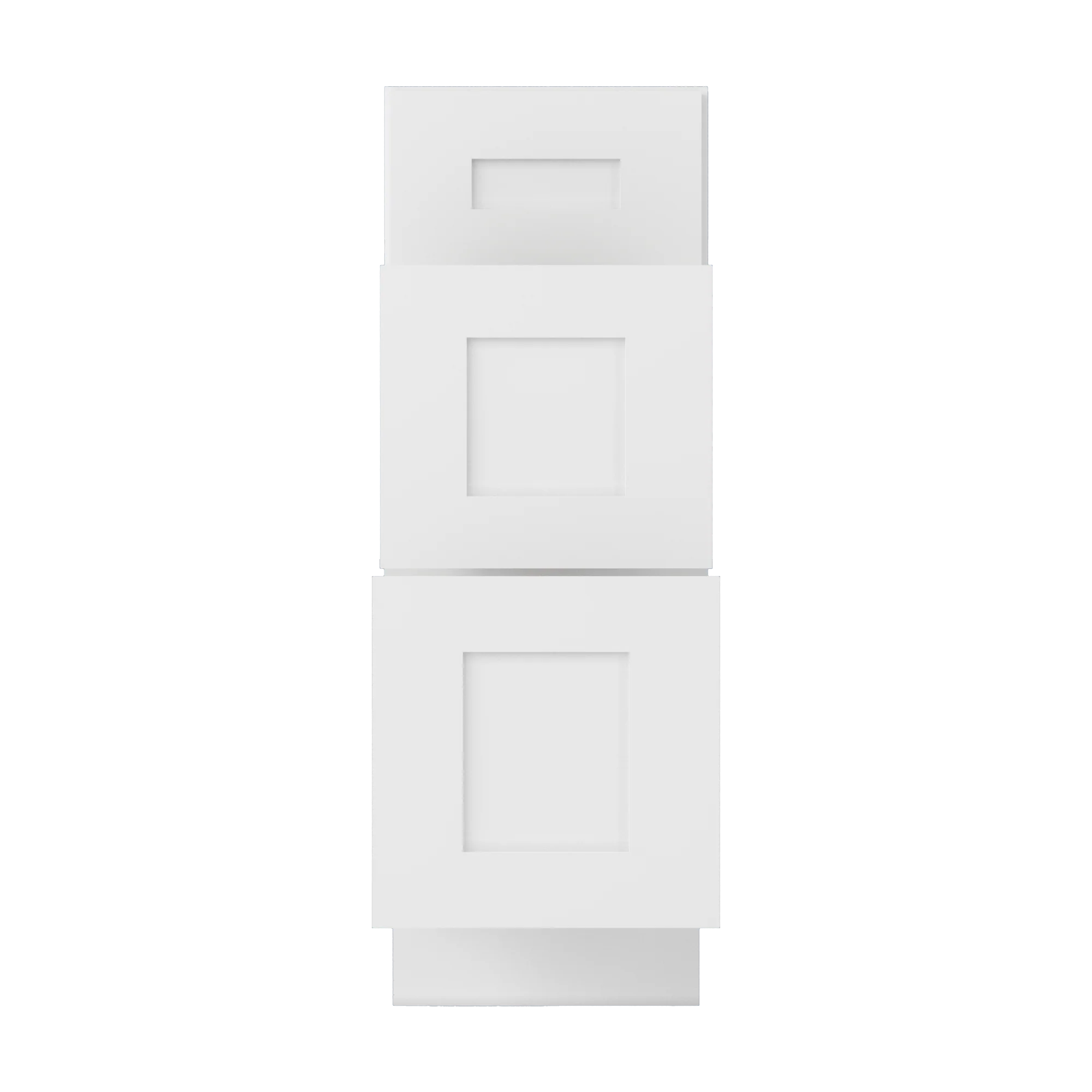 12" W x 34.5" H x 21" D Vanity Drawer Base Cabinet LessCare - Alpina White - Image 6