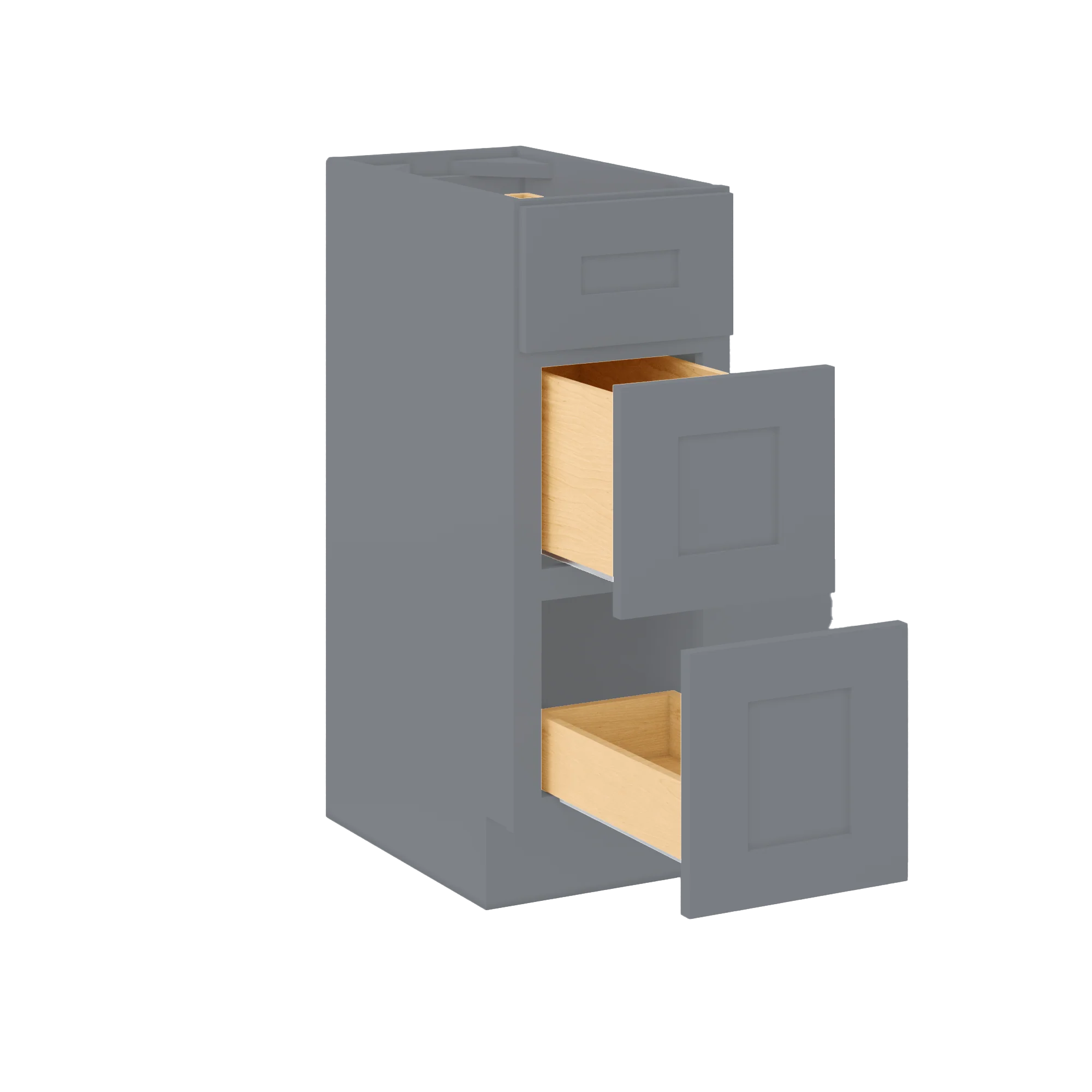 Vanity Drawer Base Cabinet VDB1221345 Colonial Gray LessCare 12 in. width 34.5 in. height 21 in. depth - Image 4