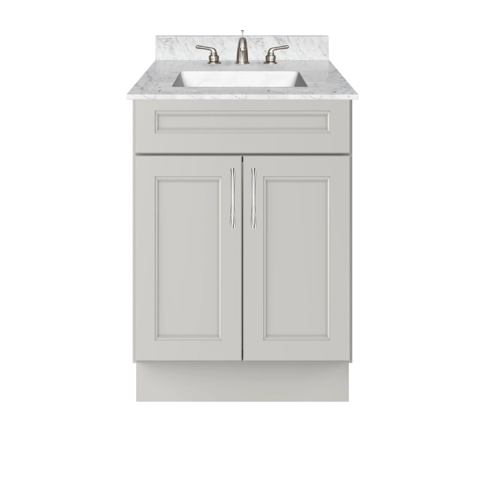 Vanity Sink Base Cabinet 24”W x 21”D x 34 1/2”H  Milan Pearl