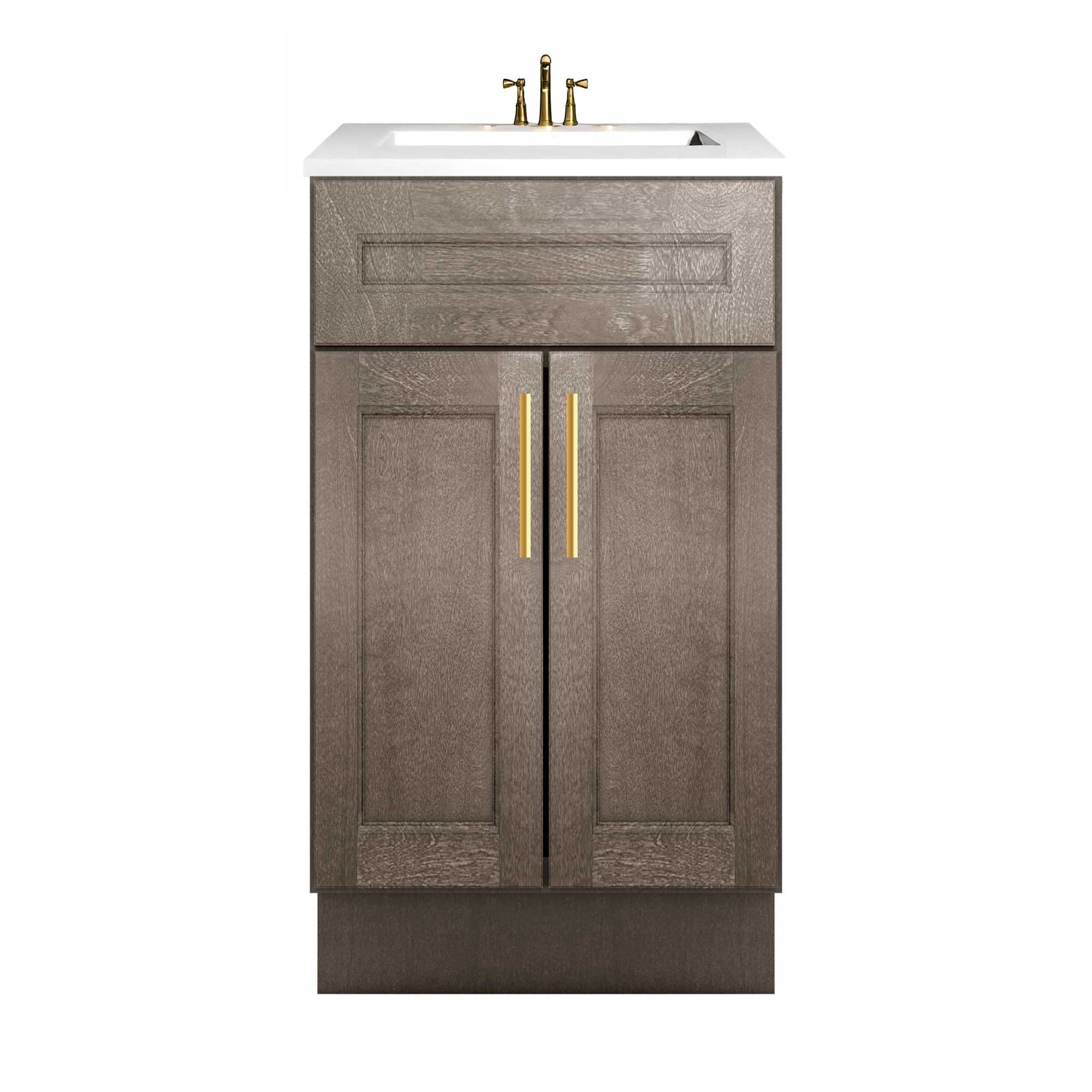 Vanity Sink Base Cabinet 24”W x 21”D x 34 1/2”H Milan Slate