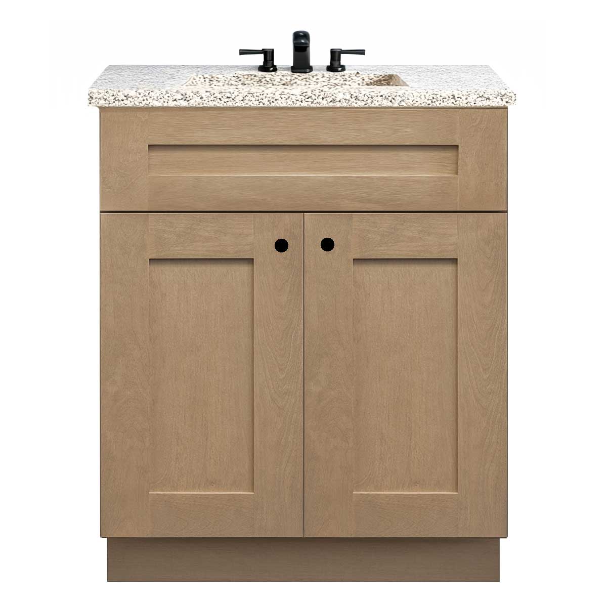 Vanity Sink Base Cabinet 24 in W x 21 in D x 34 1/2 in H - Shaker Toffee