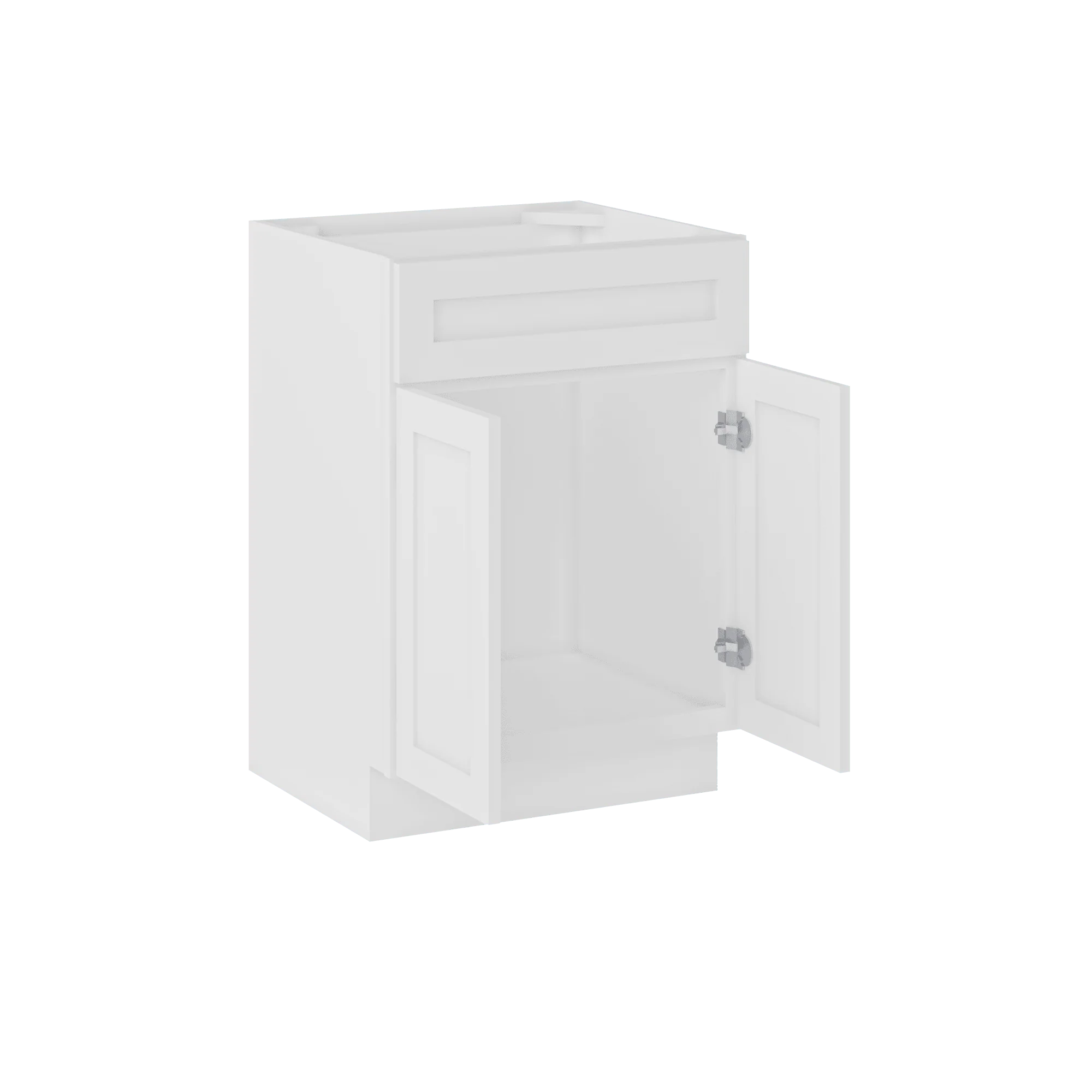 24 W x 21 D x 34.5 H Vanity Sink Base Cabinet - Alpina White - Image 6