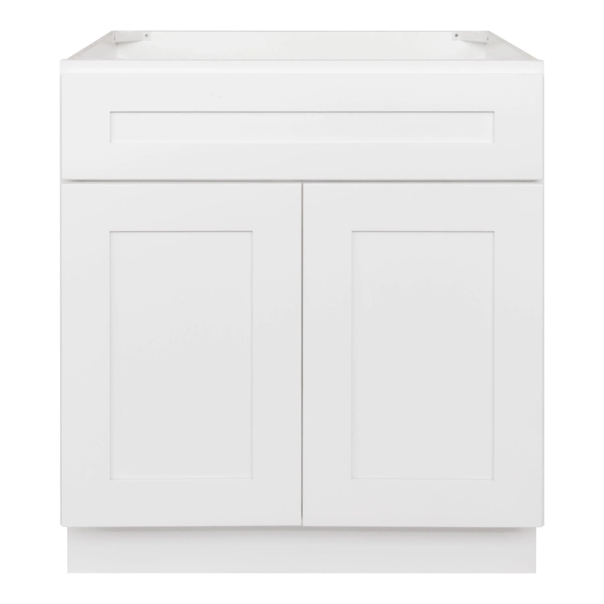 30 W x 21 D x 34.5 H Vanity Sink Base Cabinet - Alpina White - Image 2