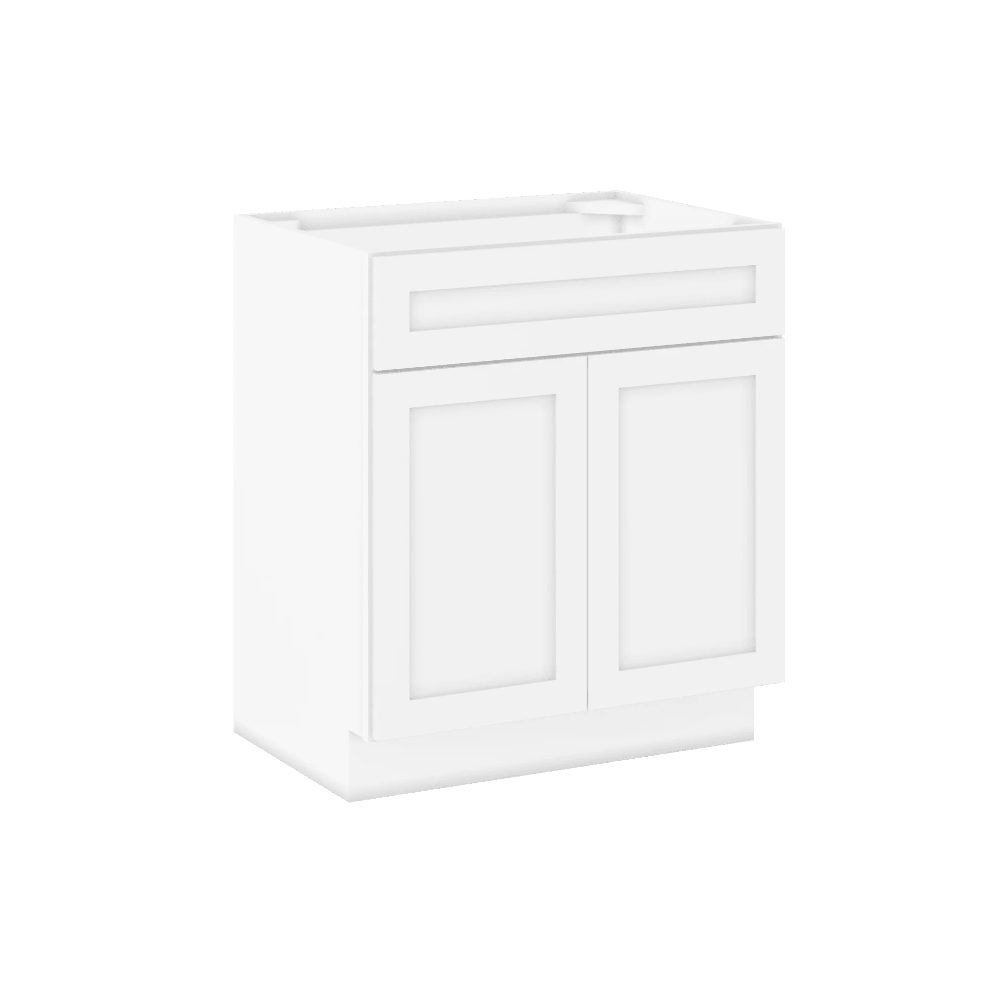 30 W x 21 D x 34.5 H Vanity Sink Base Cabinet - Alpina White - Image 4