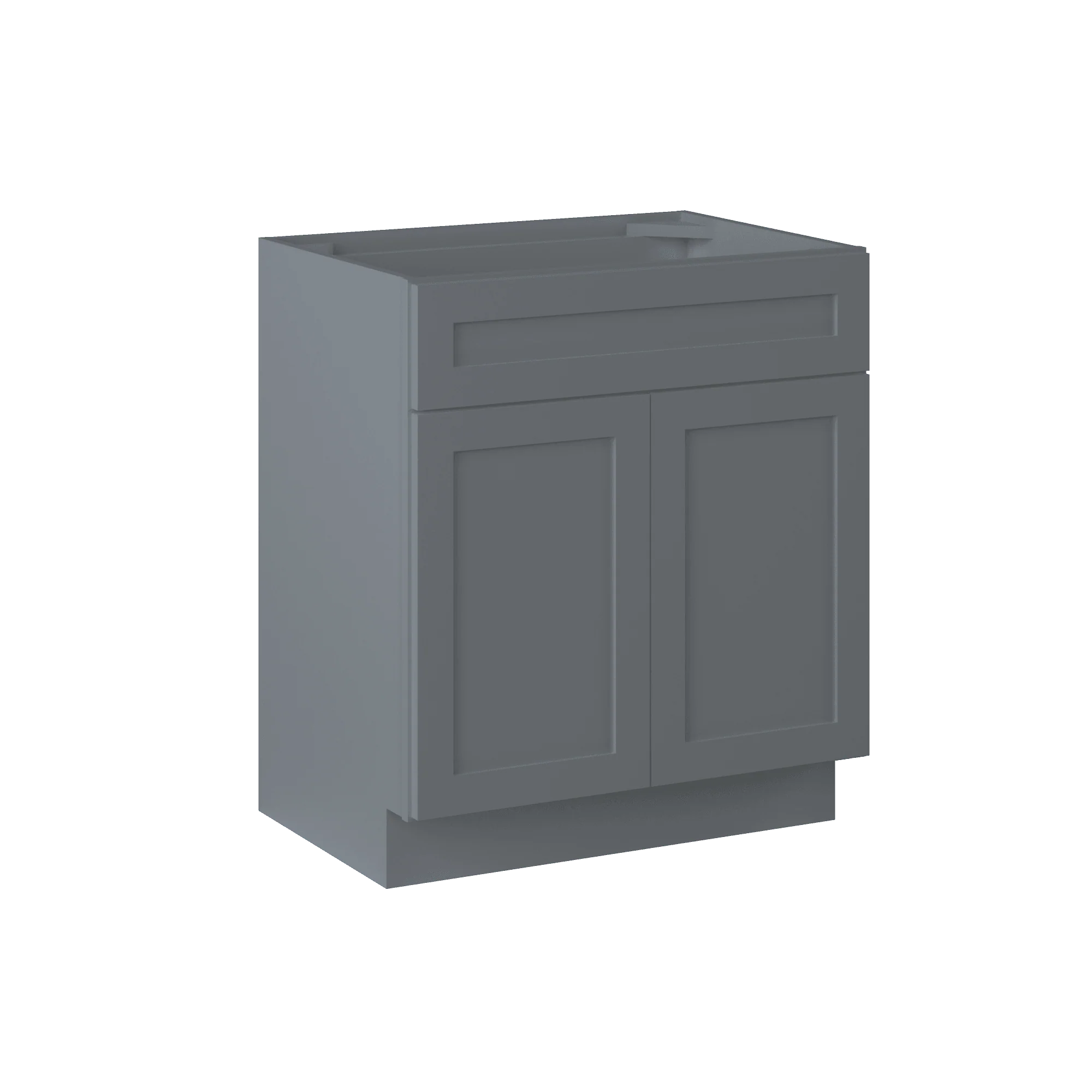 30 W x 21 D x 34.5 H Vanity Sink Base Cabinet - Colonial Gray - Image 4
