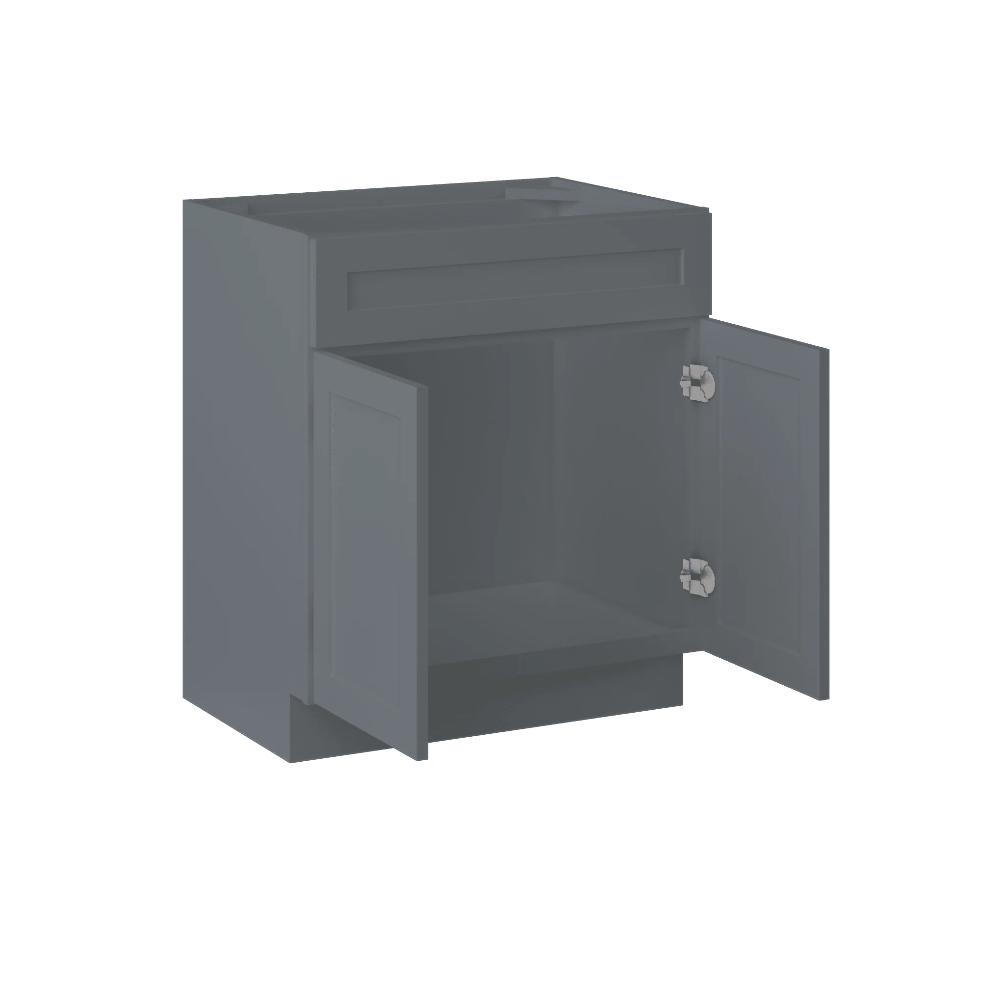 30 W x 21 D x 34.5 H Vanity Sink Base Cabinet - Colonial Gray - Image 6