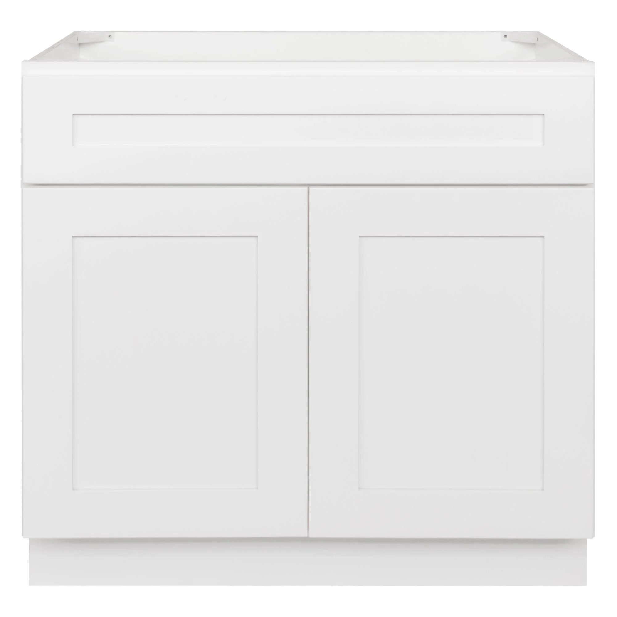 36 W x 21 D x 34.5 H Vanity Sink Base Cabinet - Alpina White - Image 2