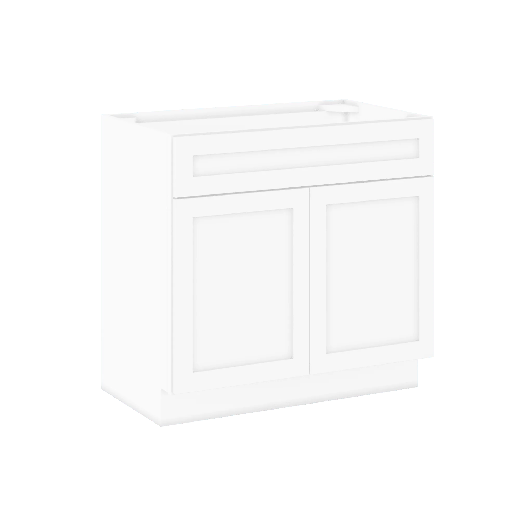 36 W x 21 D x 34.5 H Vanity Sink Base Cabinet - Alpina White - Image 4