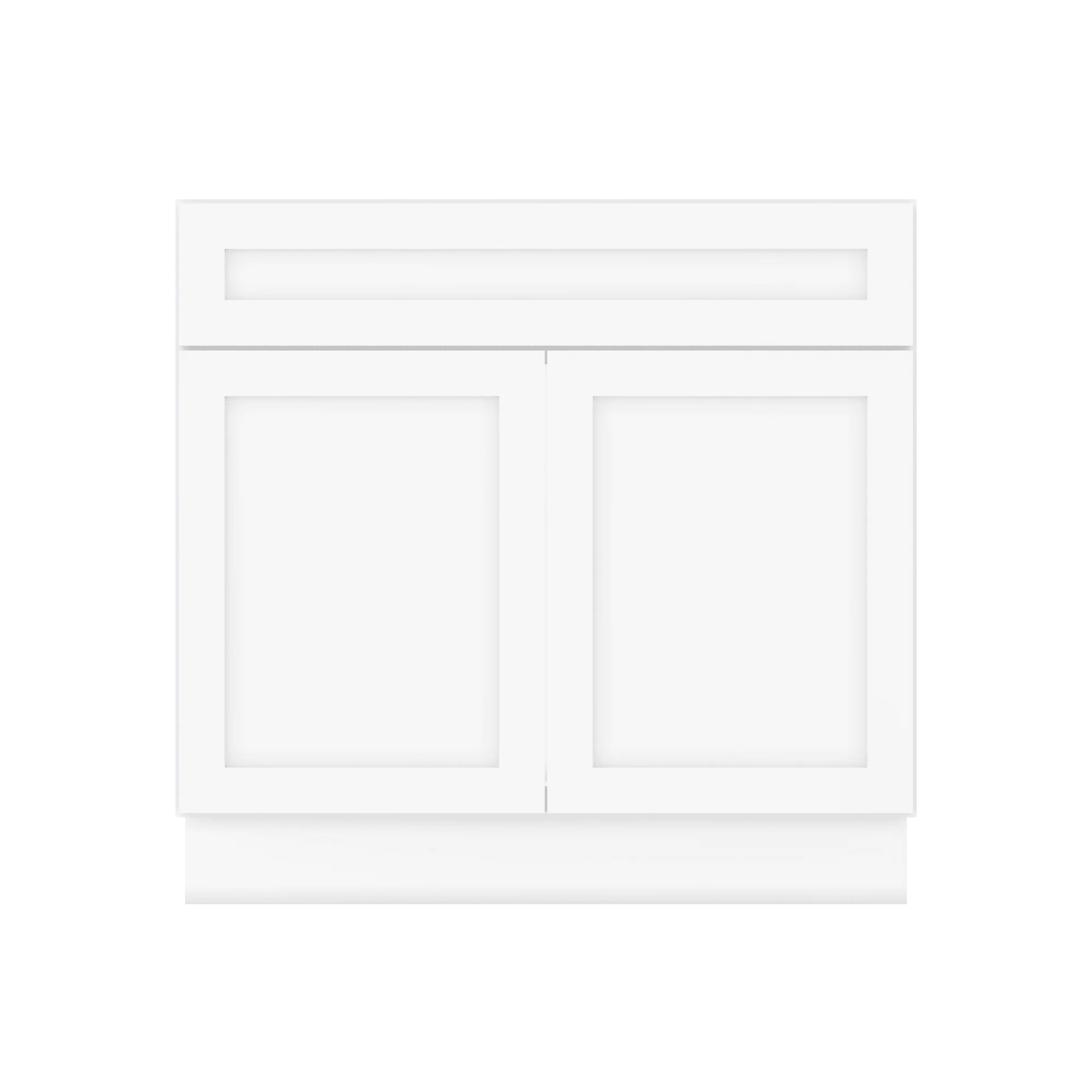 36 W x 21 D x 34.5 H Vanity Sink Base Cabinet - Alpina White - Image 5