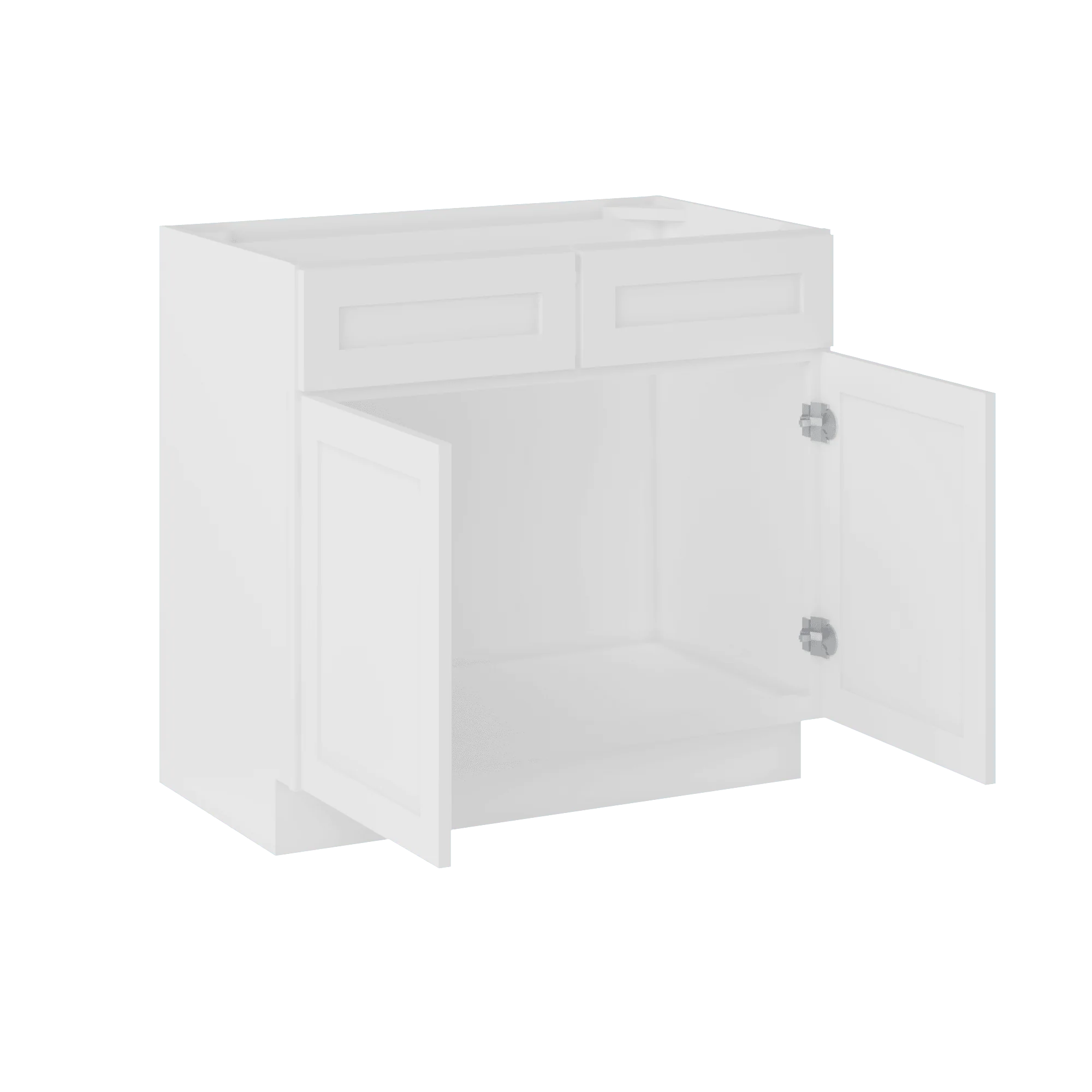 36 W x 21 D x 34.5 H Vanity Sink Base Cabinet - Alpina White - Image 6